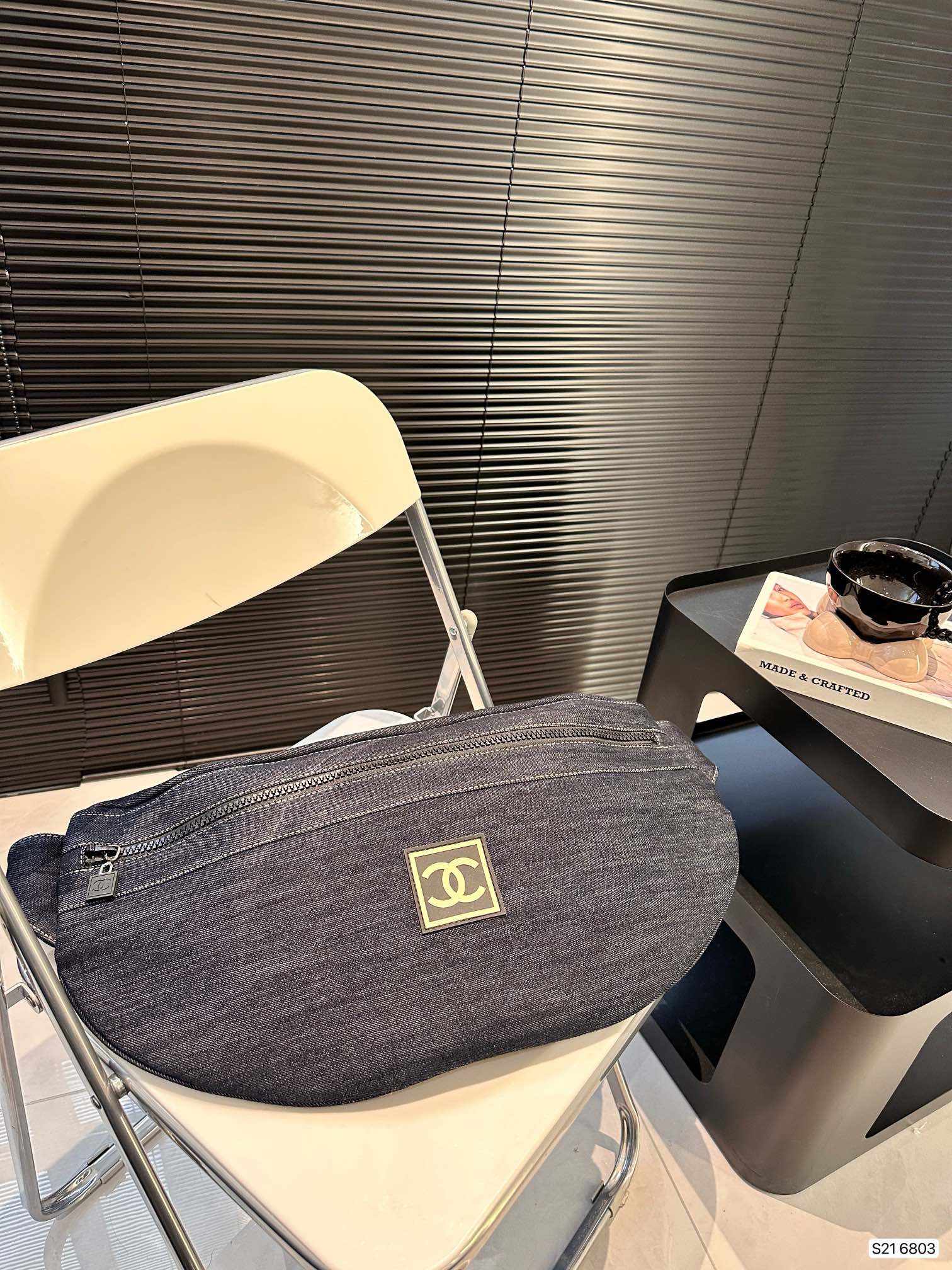 C-L Denim chest bag