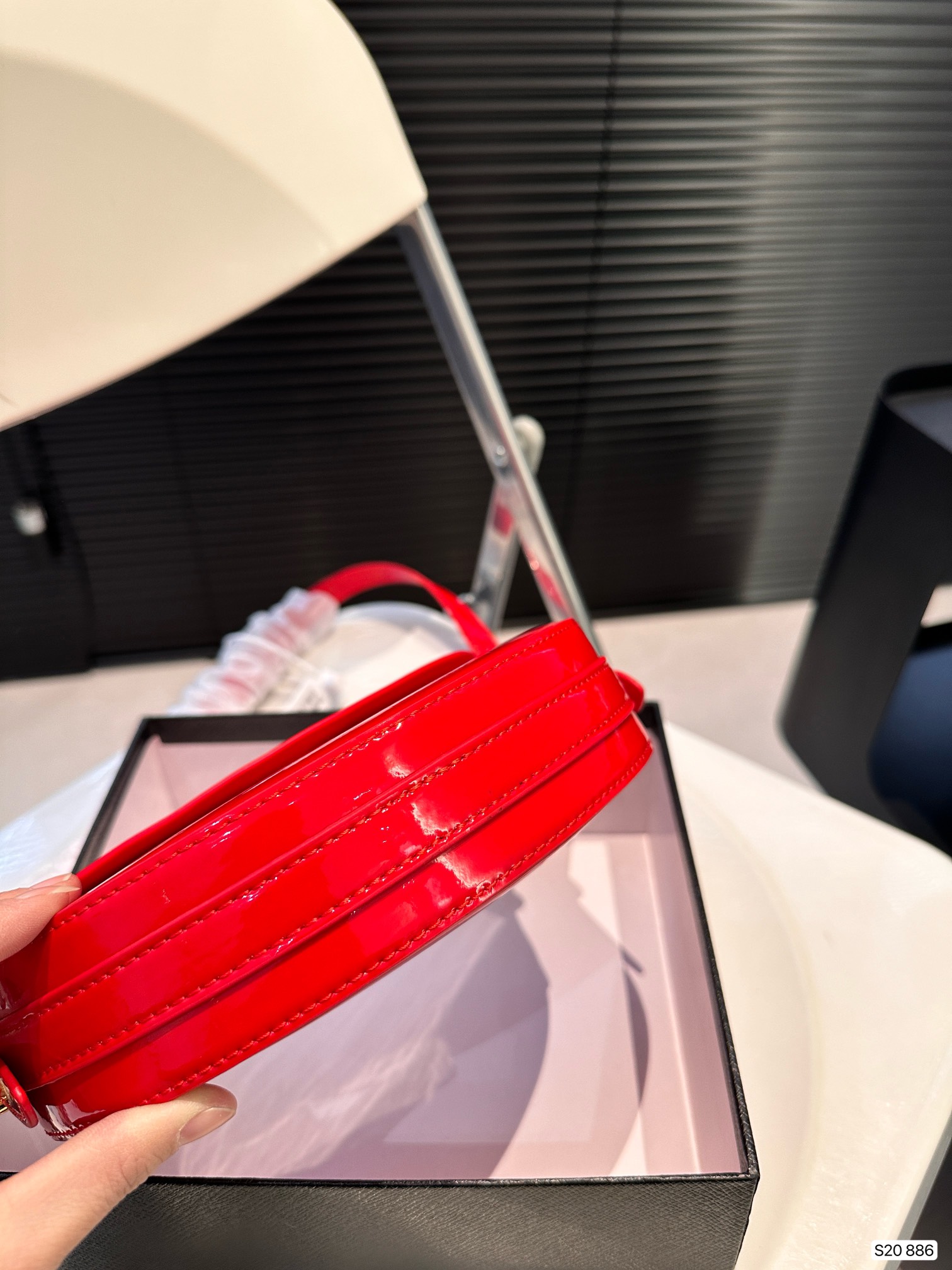 Fashion patent leather bag