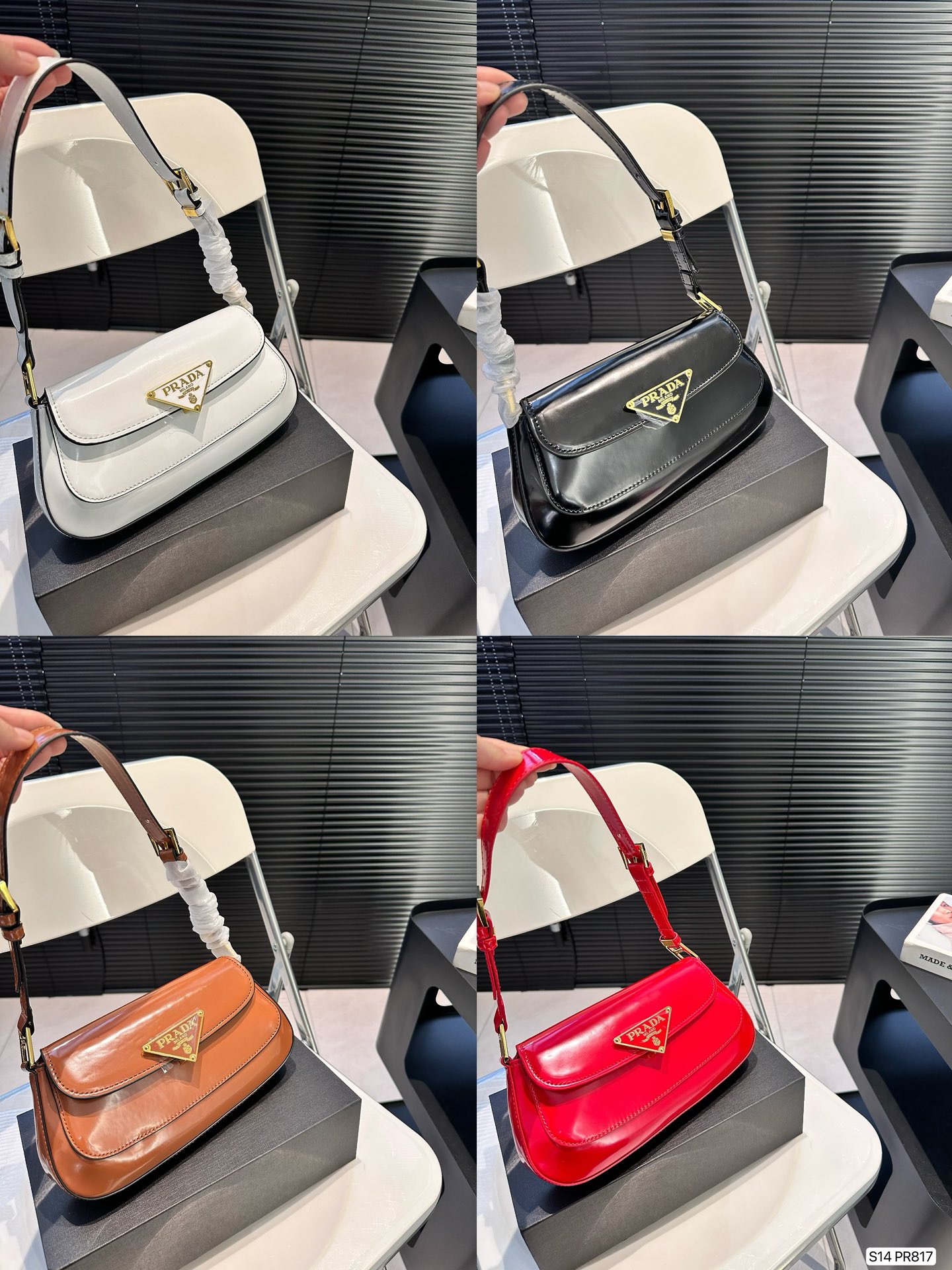 P-A Patent leather underarm bag
