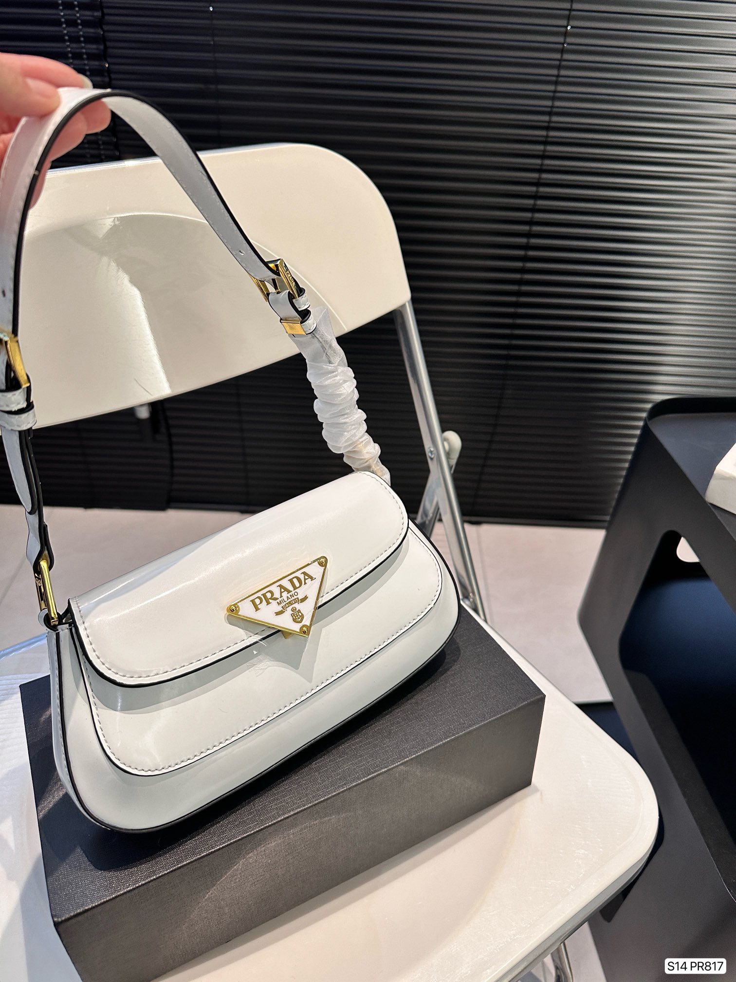 P-A Patent leather underarm bag