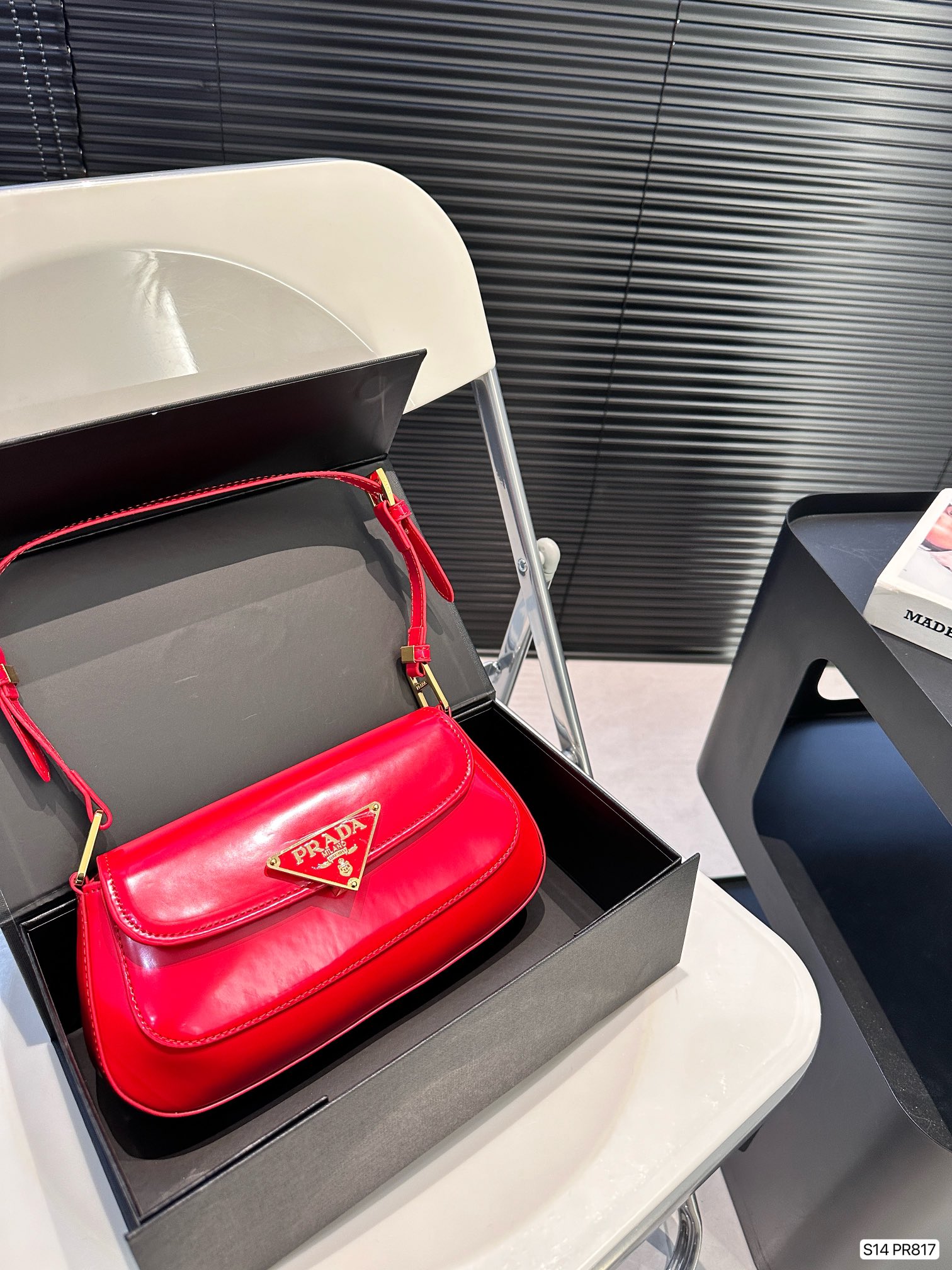 P-A Patent leather underarm bag