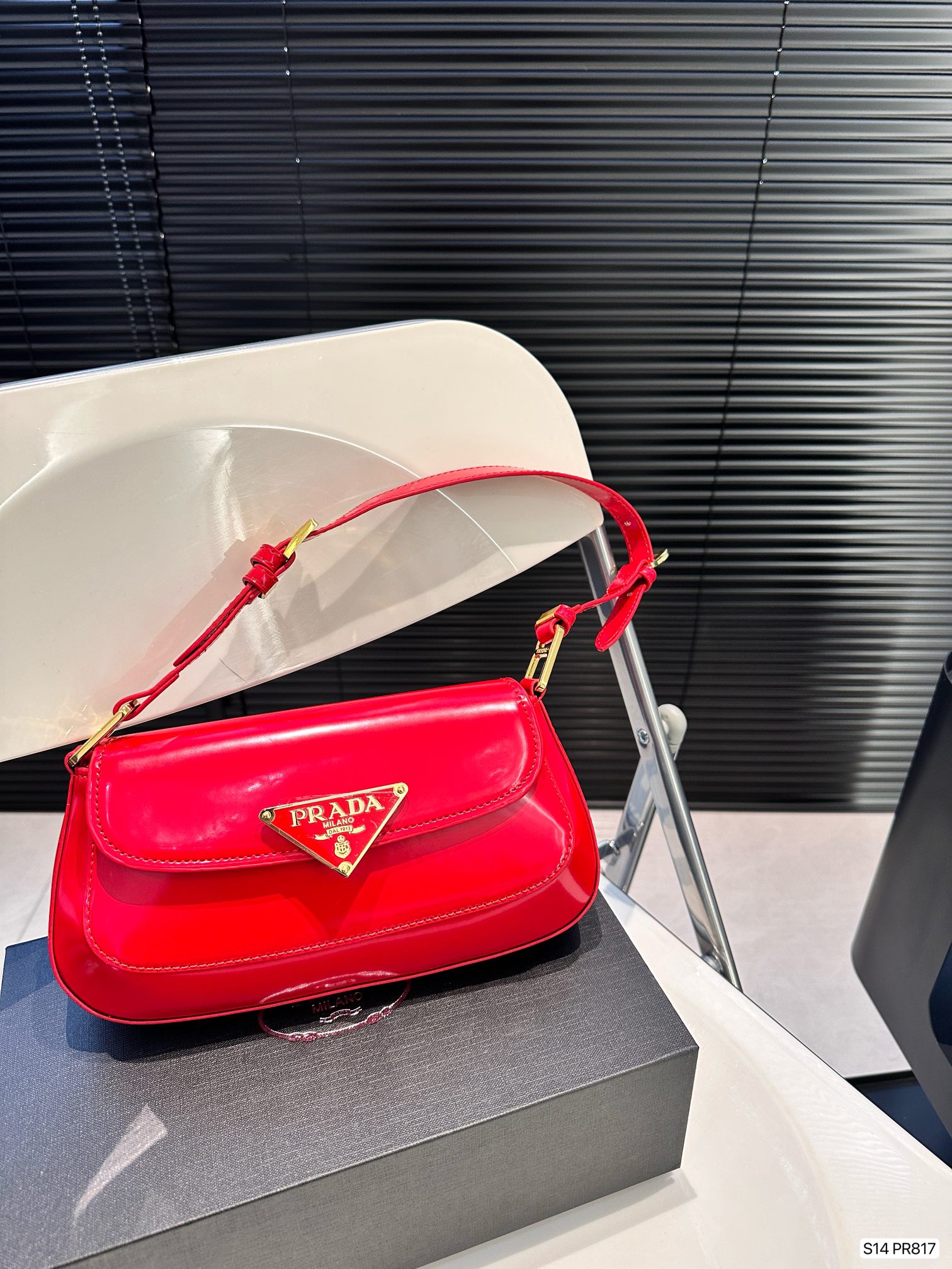 P-A Patent leather underarm bag