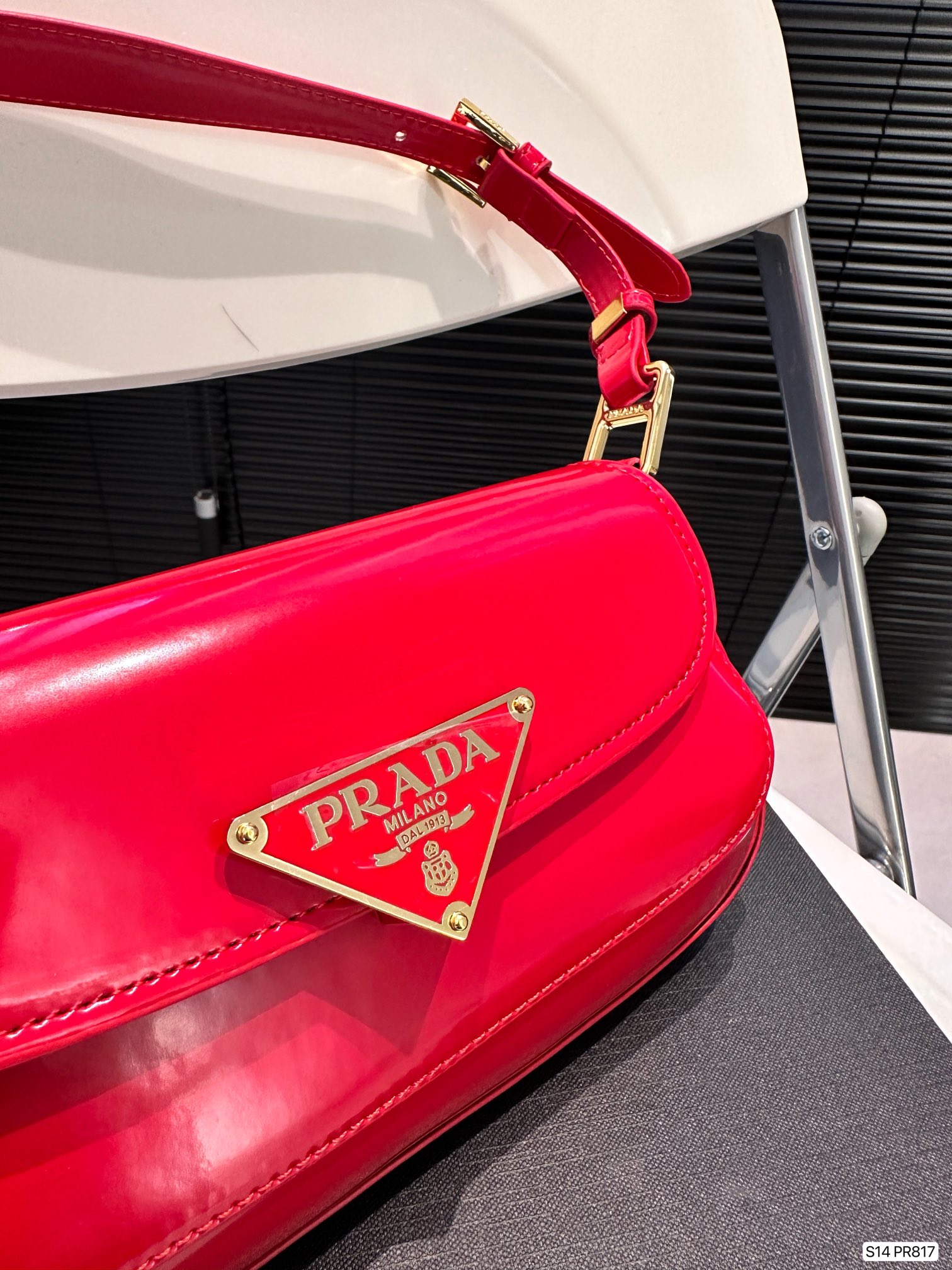 P-A Patent leather underarm bag