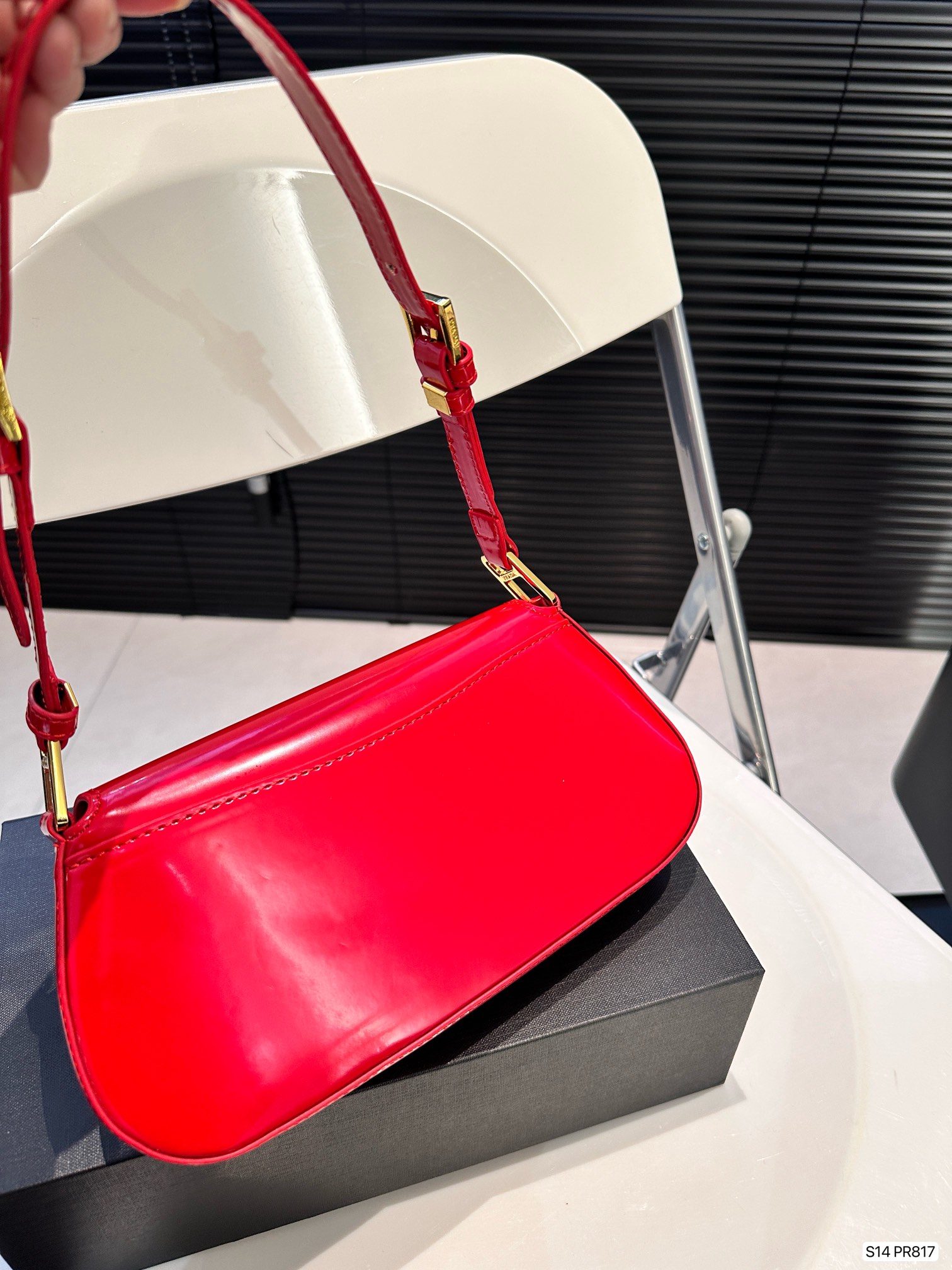 P-A Patent leather underarm bag