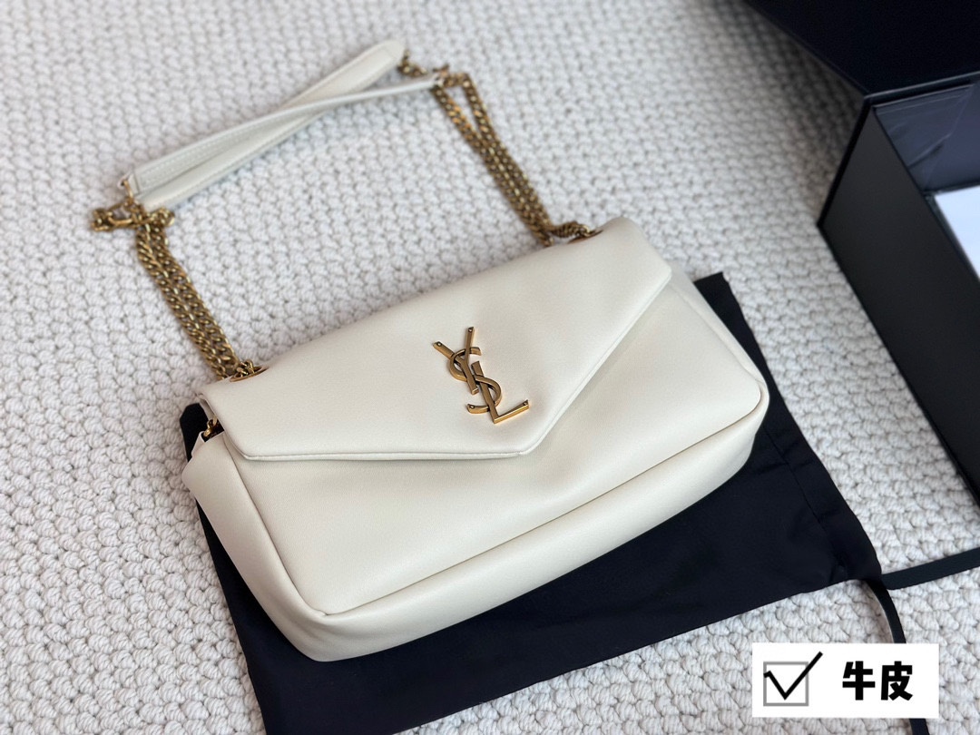 YS-L Quilted cloud bag feels soft and delicate.