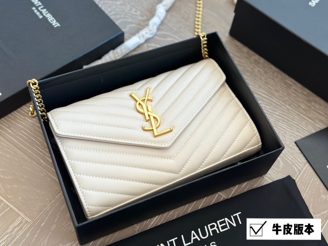 YS-L WOC caviar cowhide chain bag envelope bag