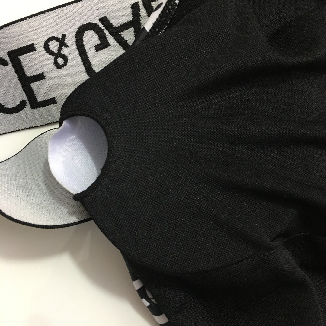 D-G New letter printed cross-backless one-piece swimsuit