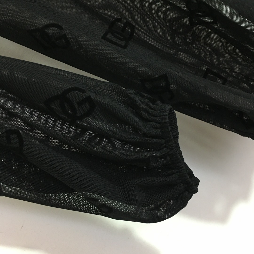 D-G New flocking logo letters thin perspective sunscreen shirt