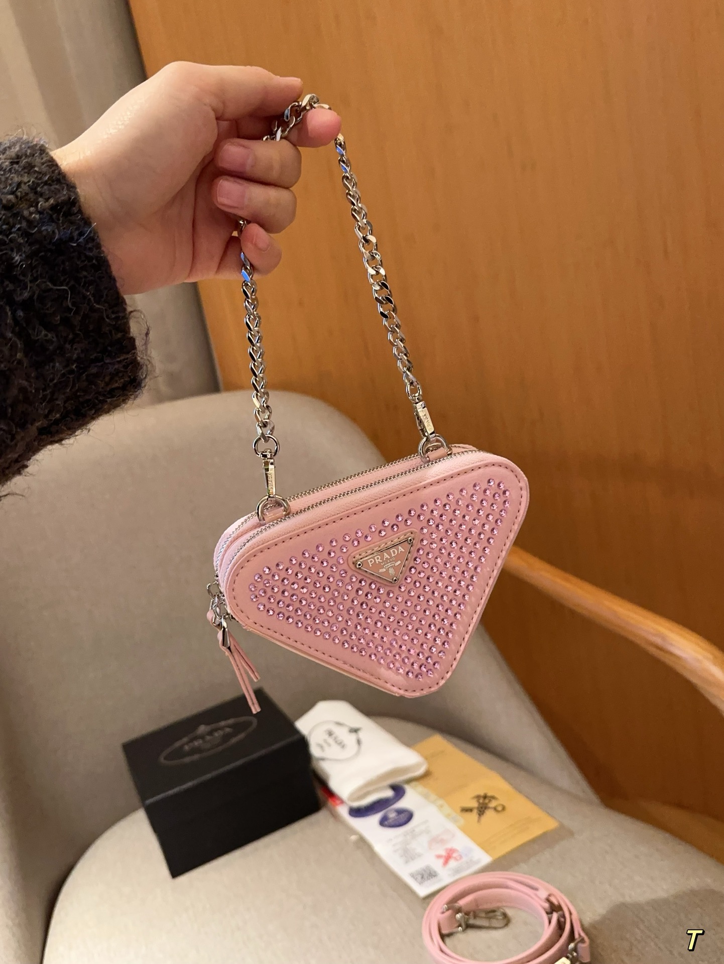 P-A Hot drilling mini triangle bag