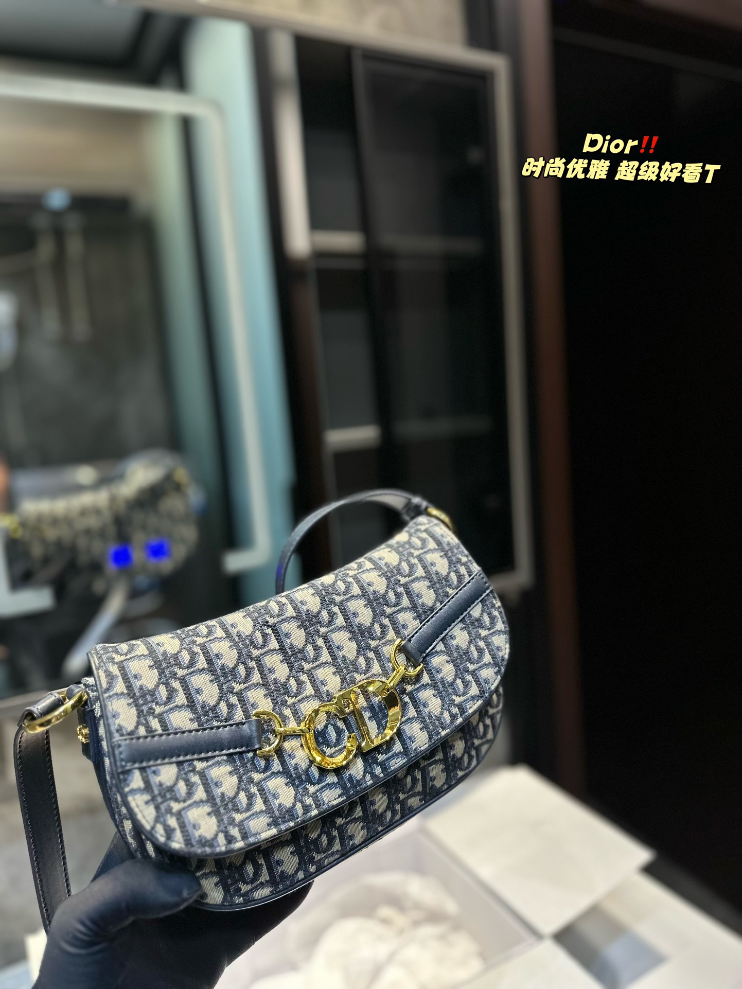 D-R This besace handbag is a new product of the ready-to-wear series in spring and summer of 2024.