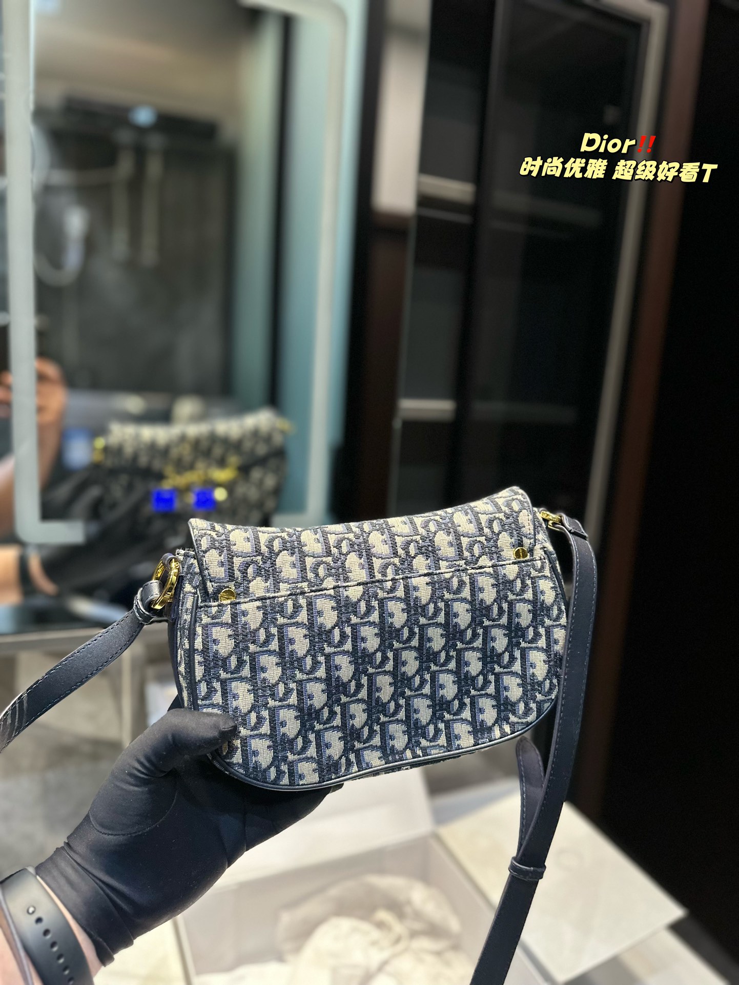 D-R This besace handbag is a new product of the ready-to-wear series in spring and summer of 2024.