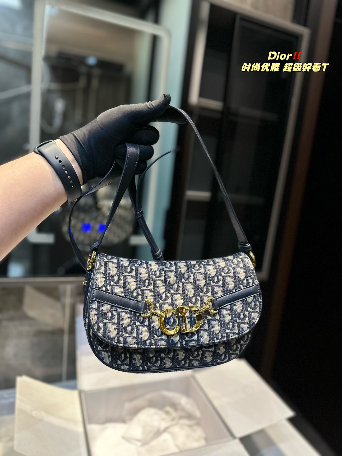 D-R This besace handbag is a new product of the ready-to-wear series in spring and summer of 2024.