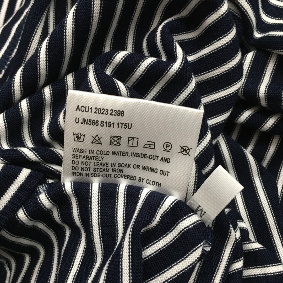 P-A Triangular striped long sleeve T-shirt+short overskirt