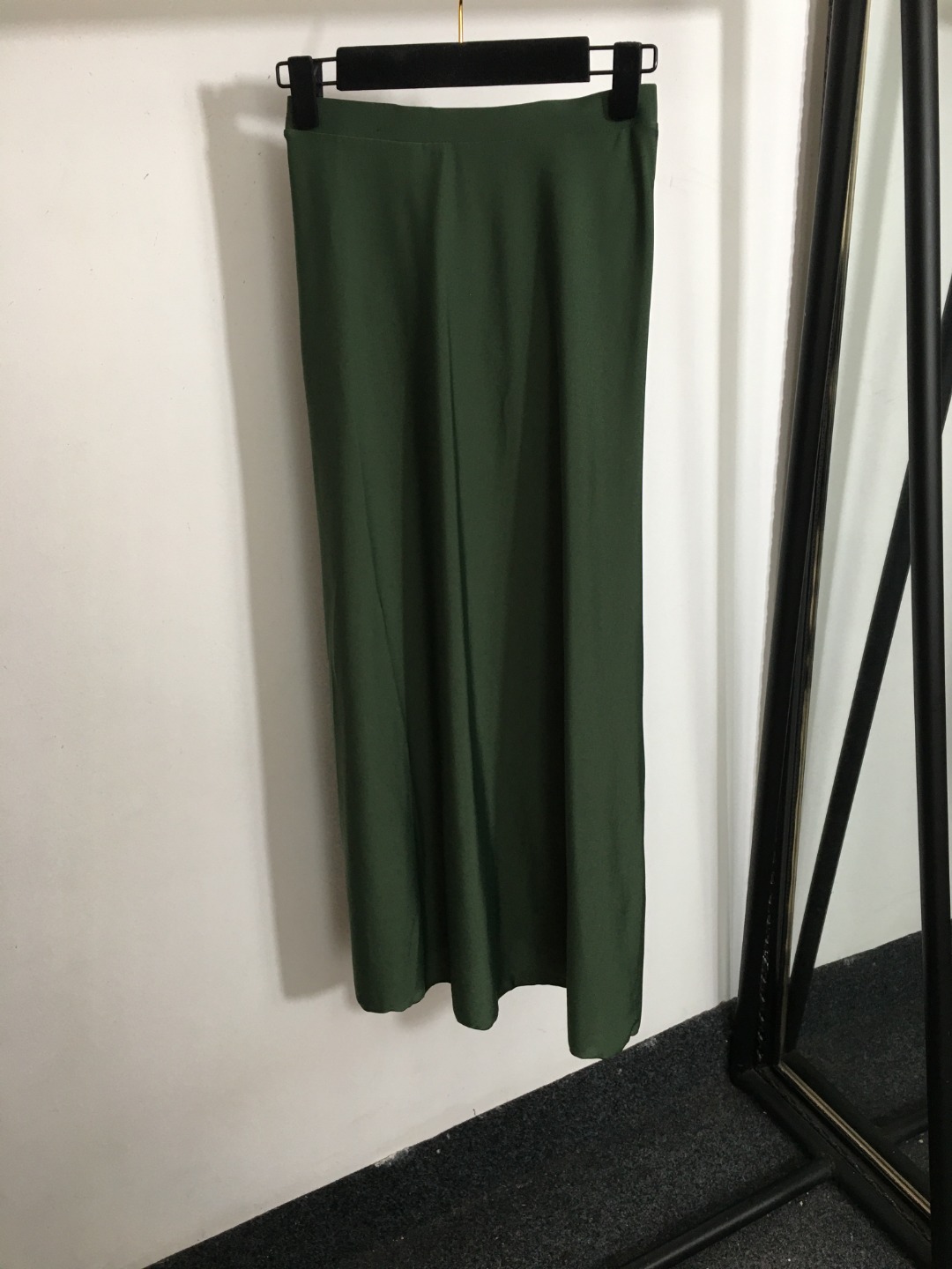 L-E New suit metal buckle color matching sling sexy waist one-piece swimsuit+pleated high waist overskirt