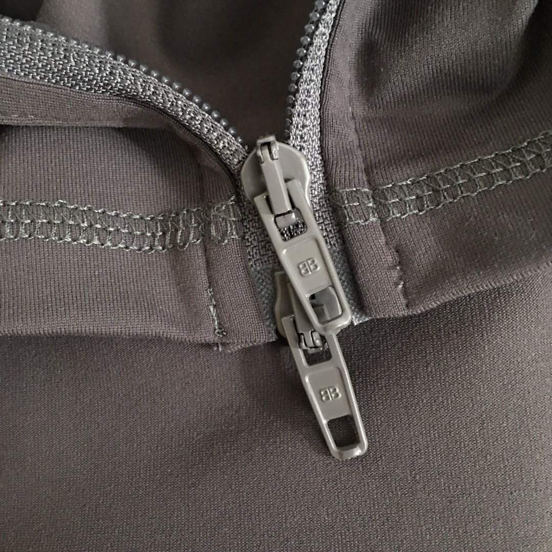 B-A New simple letter printing slim long sleeve jacket zipper sports coat