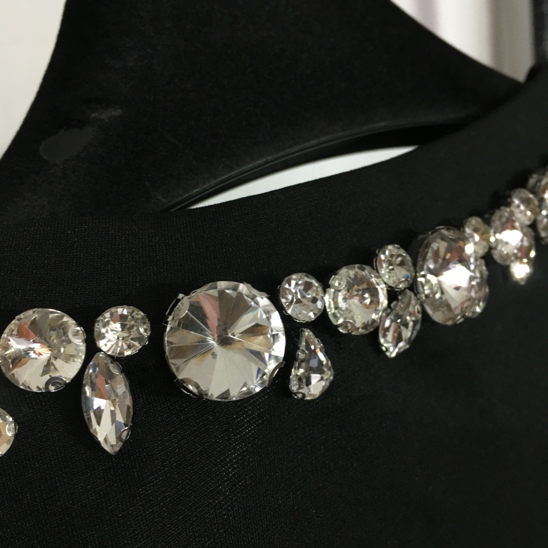 D-G New diamond-encrusted letter round neck knitted vest