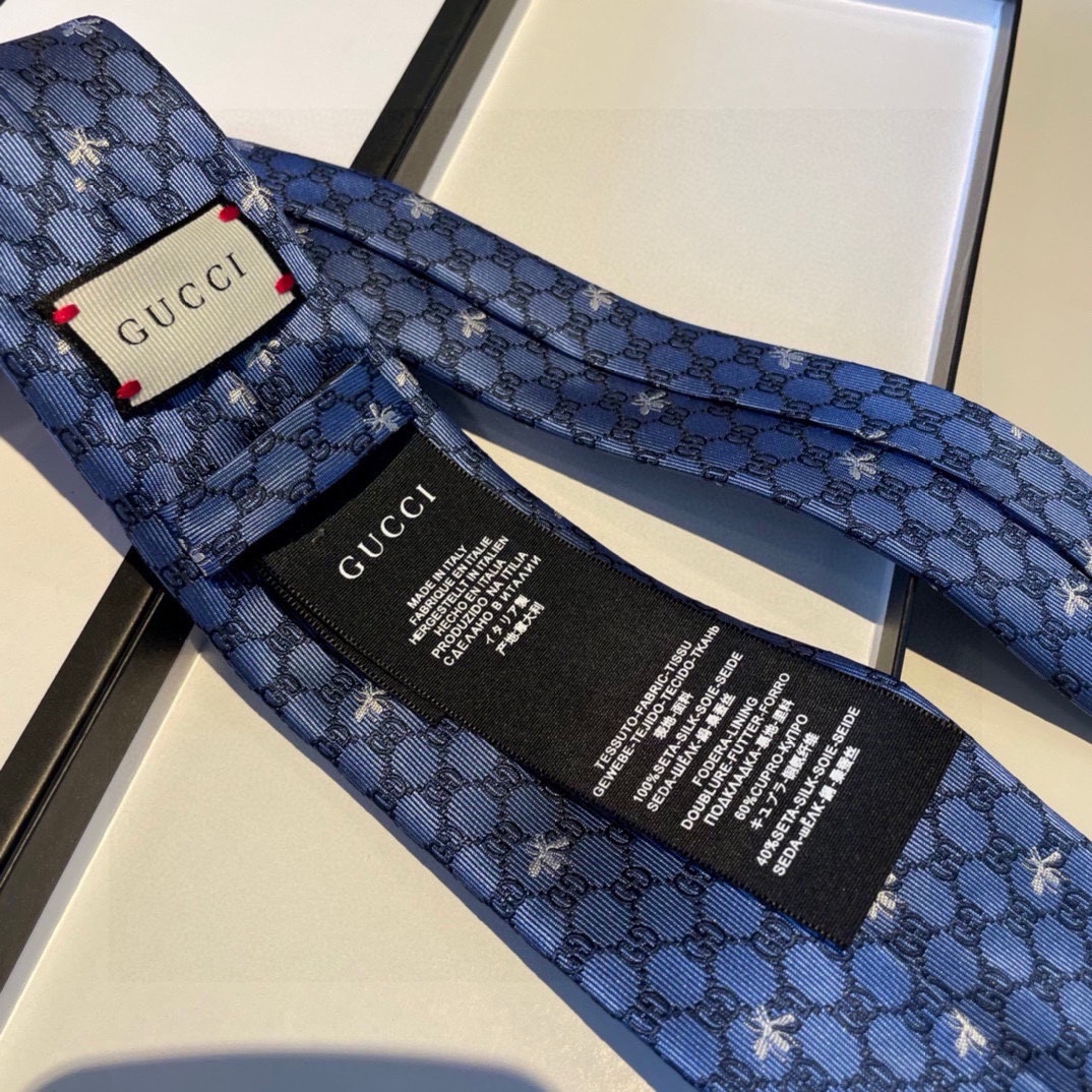 G-G bee print tie men's tie