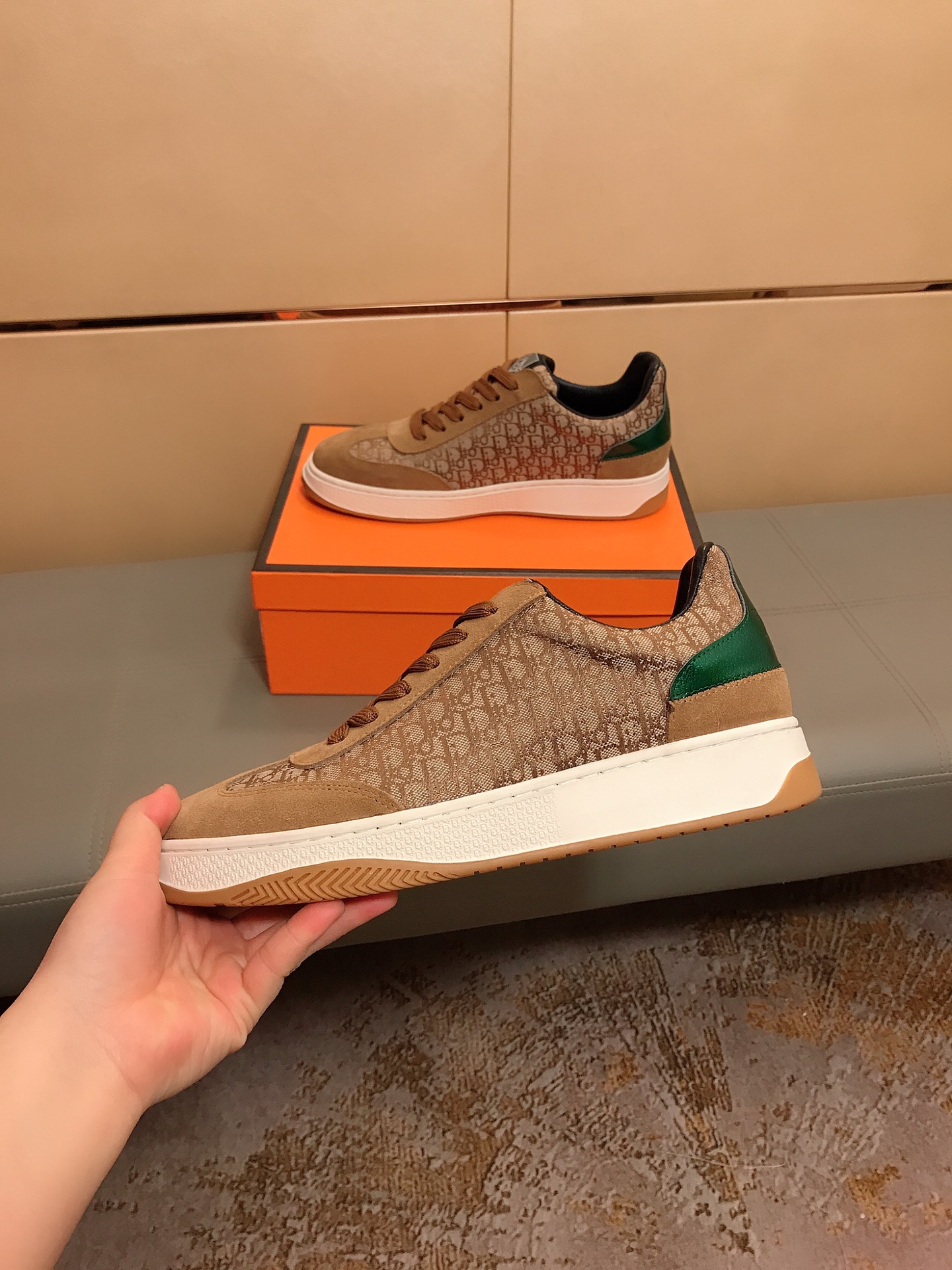 D-R New low-cut high-end boutique, men's fashion casual shoes