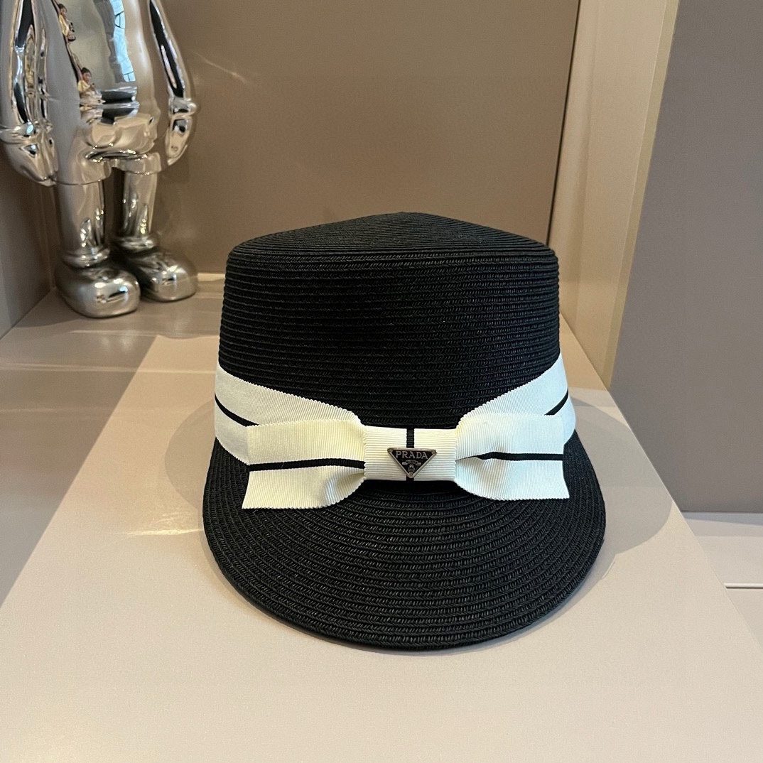 P-A New straw hat, sunshade cap, head circumference 57cm.