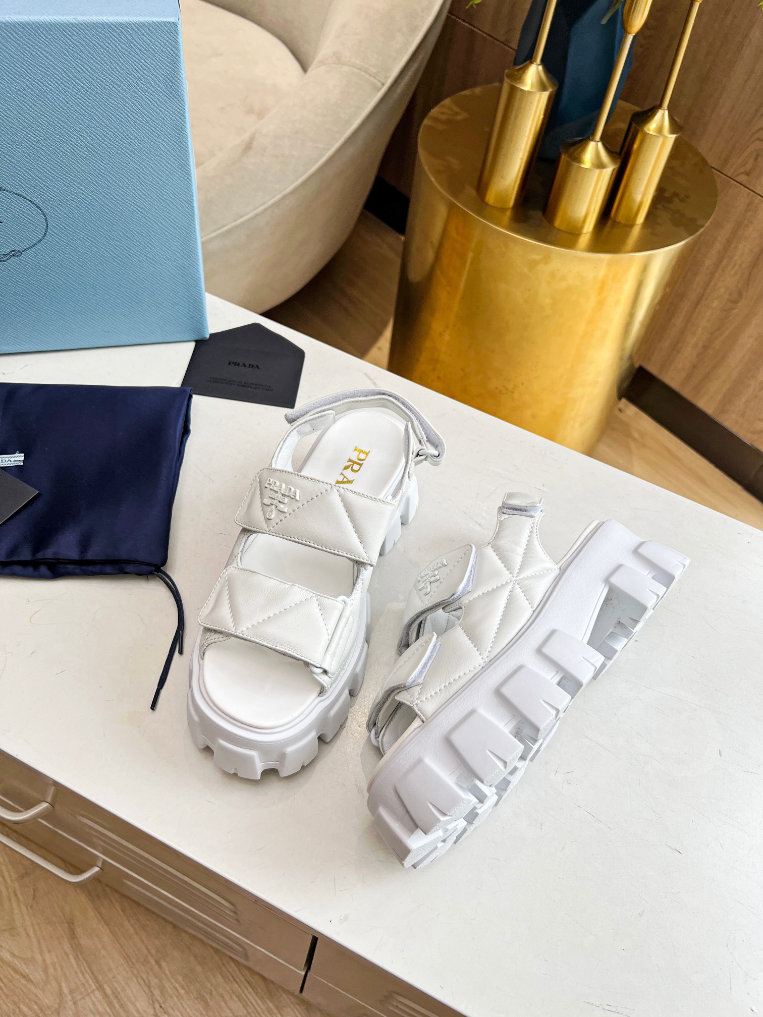 P-A Spring and summer catwalk new sandal series classic platform sandals