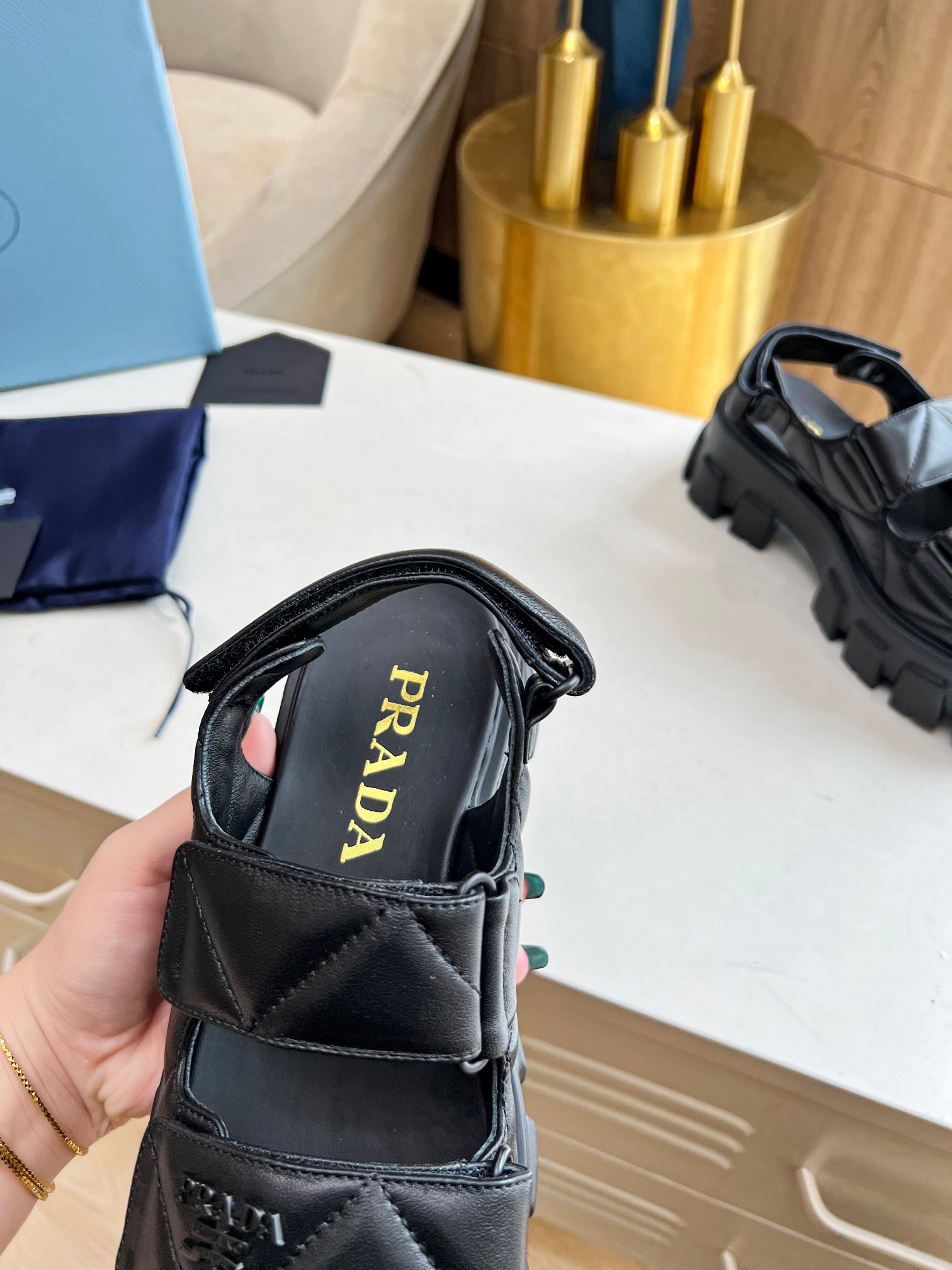 P-A Spring and summer catwalk new sandal series classic platform sandals