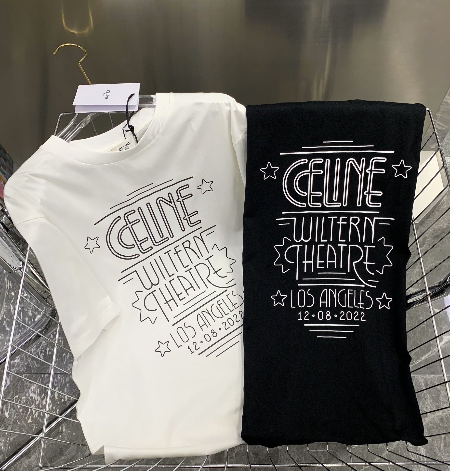 C-E Printing effect of new short-sleeved Tee and turtle crack letters in spring and summer