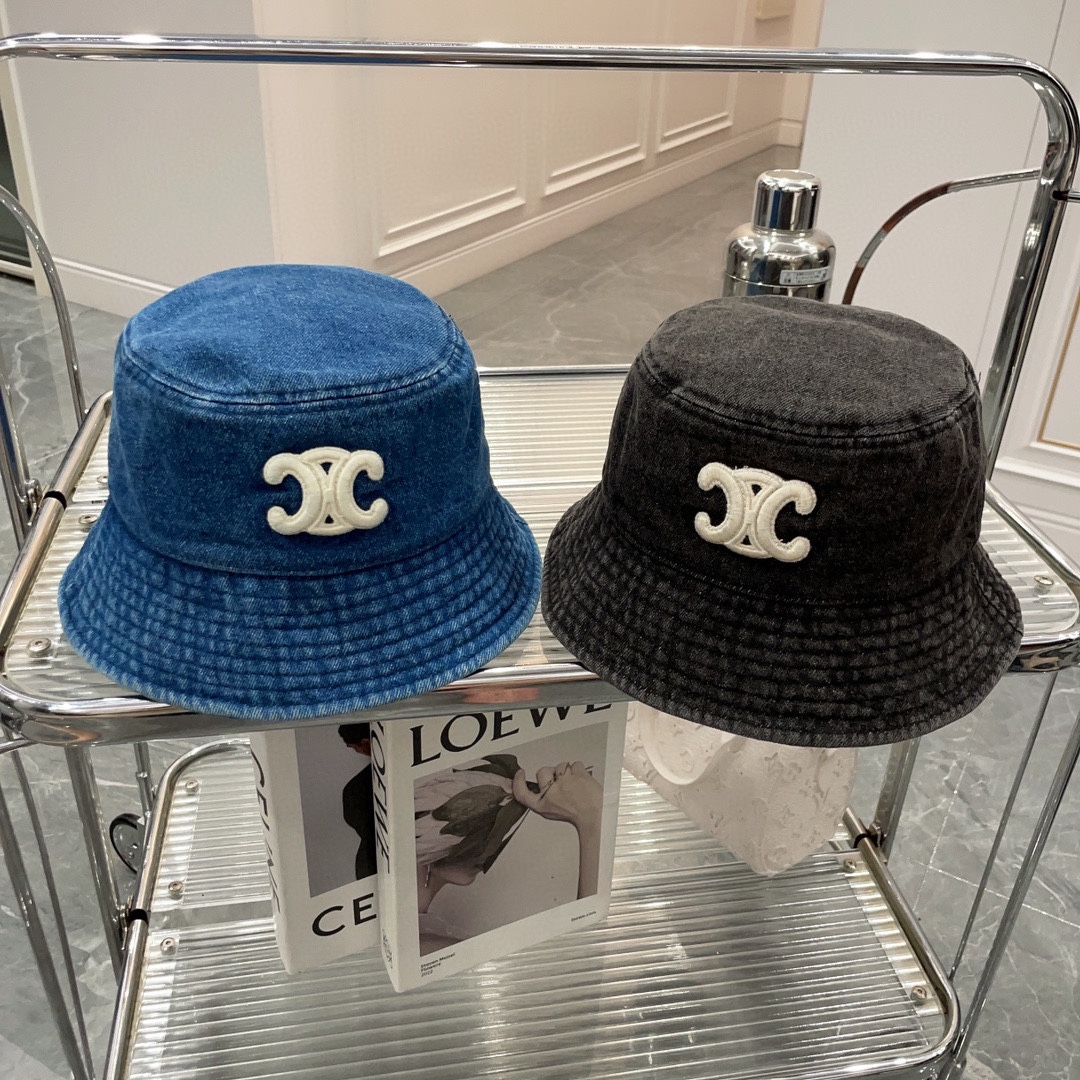 C-E Arc de Triomphe embroidered fisherman's hat