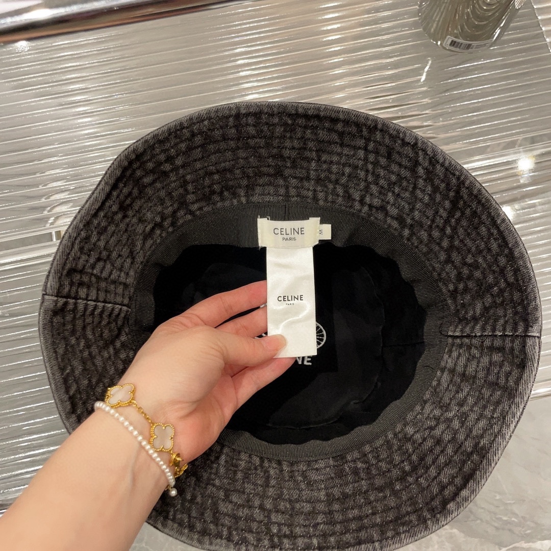 C-E Arc de Triomphe embroidered fisherman's hat