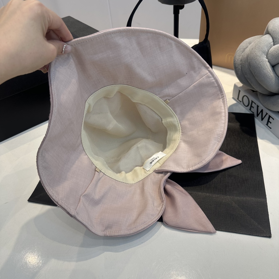 C-E Spring and summer bow fisherman's hat, head circumference 57cm.