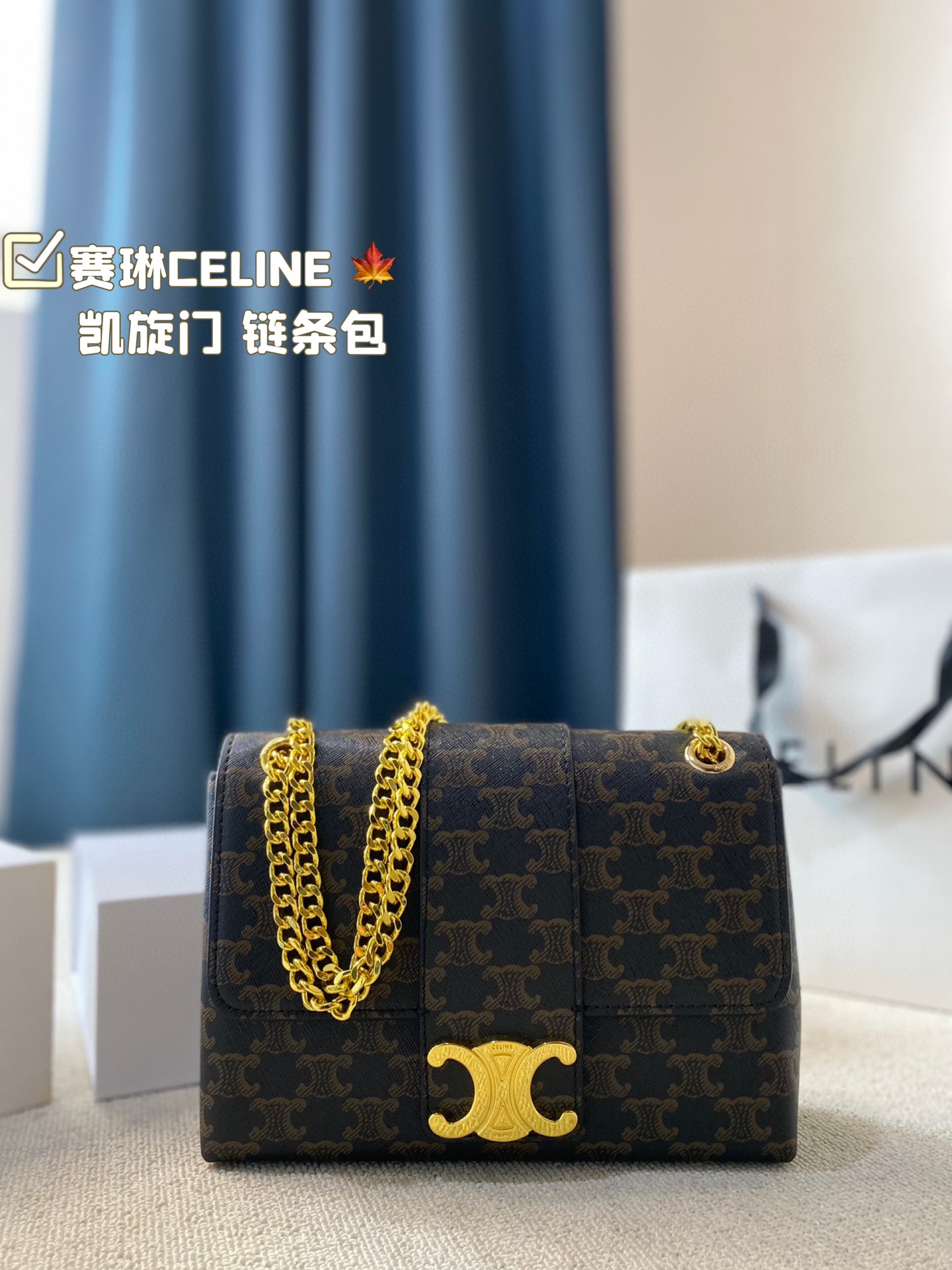 C-E Arc de Triomphe chain bag