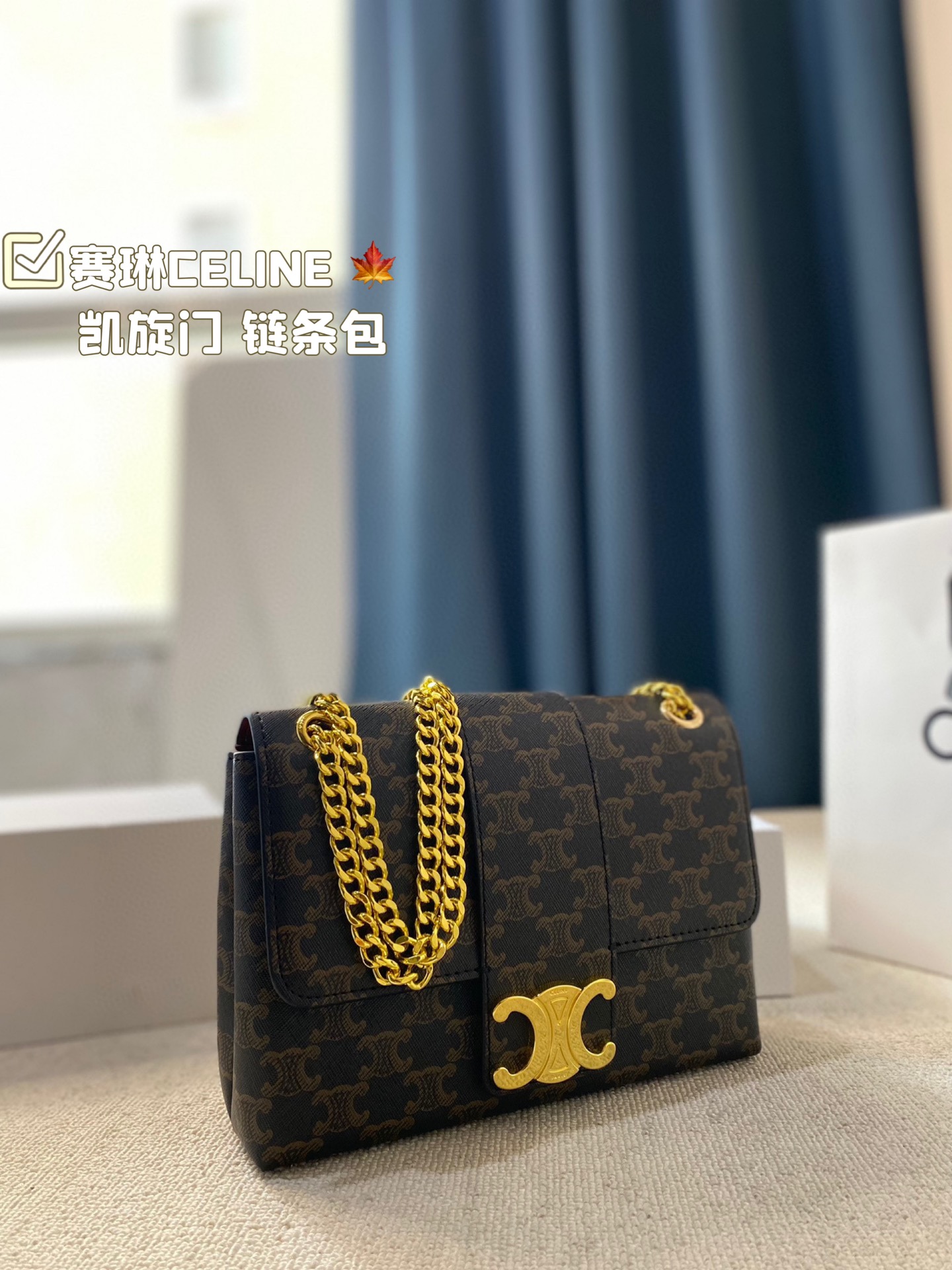 C-E Arc de Triomphe chain bag