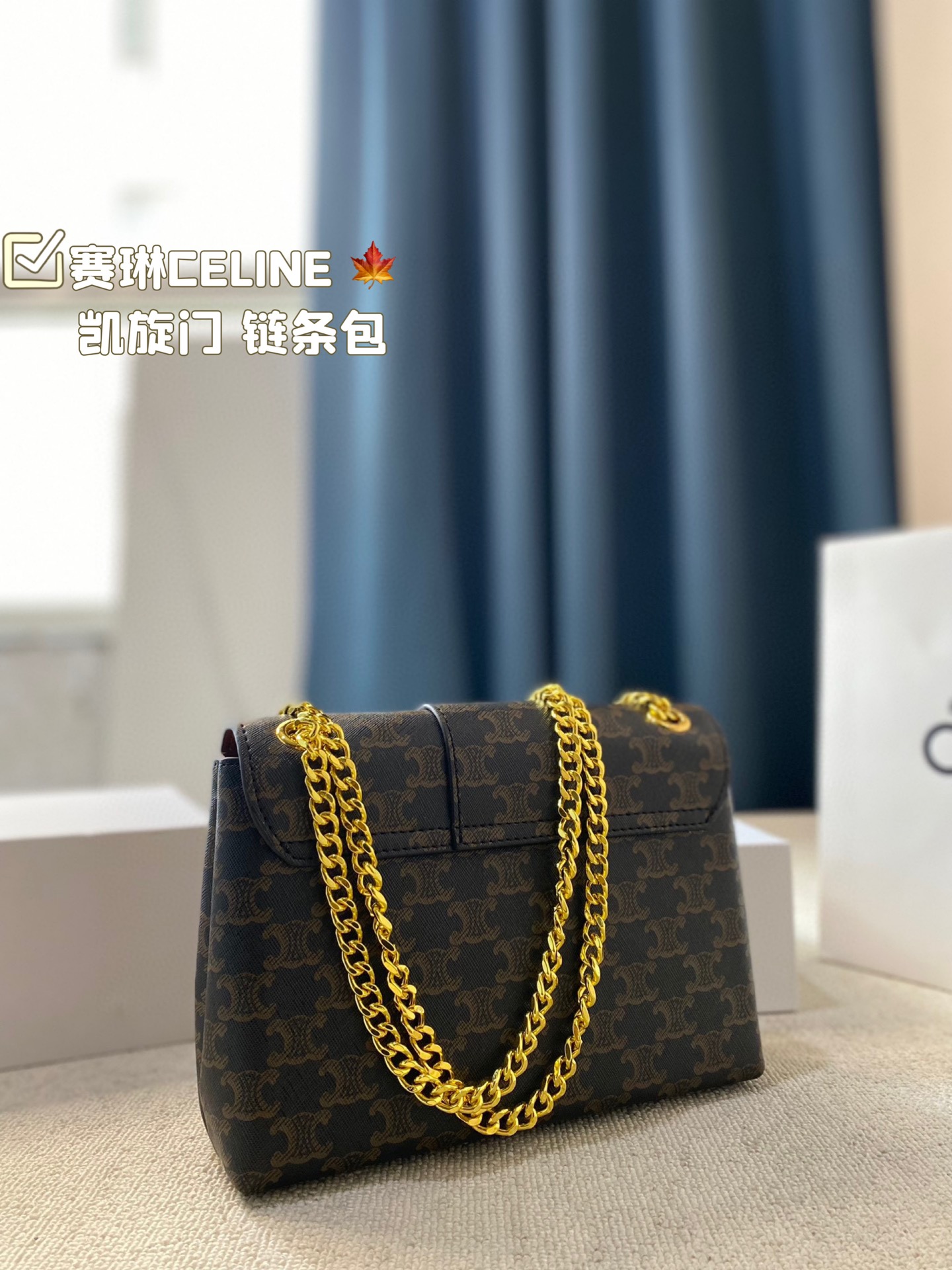 C-E Arc de Triomphe chain bag