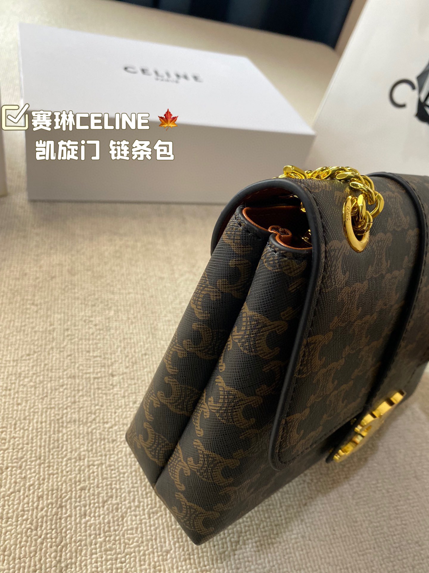 C-E Arc de Triomphe chain bag