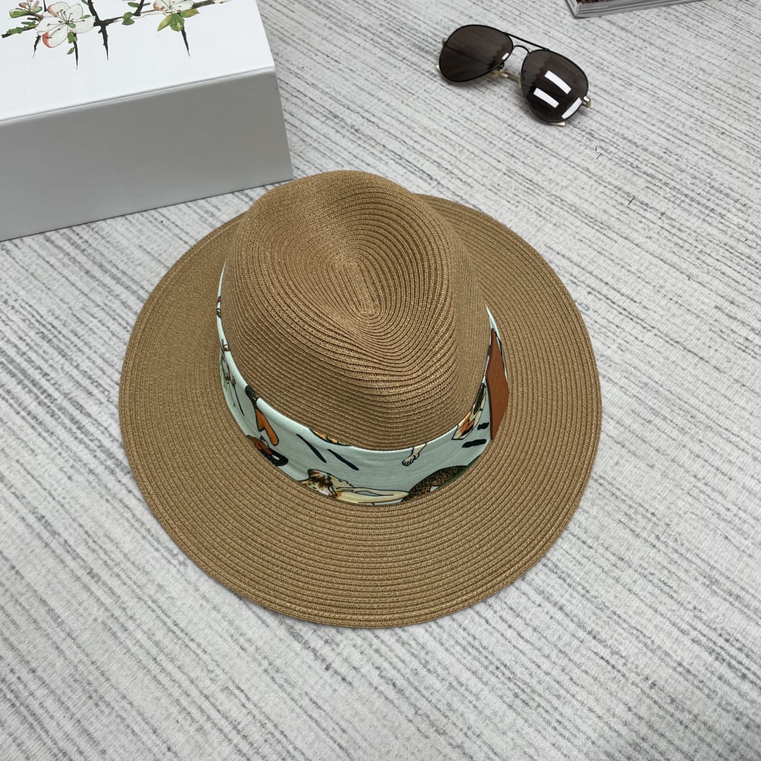 L-E Cooperative series woven straw hats