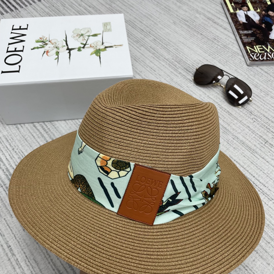 L-E Cooperative series woven straw hats