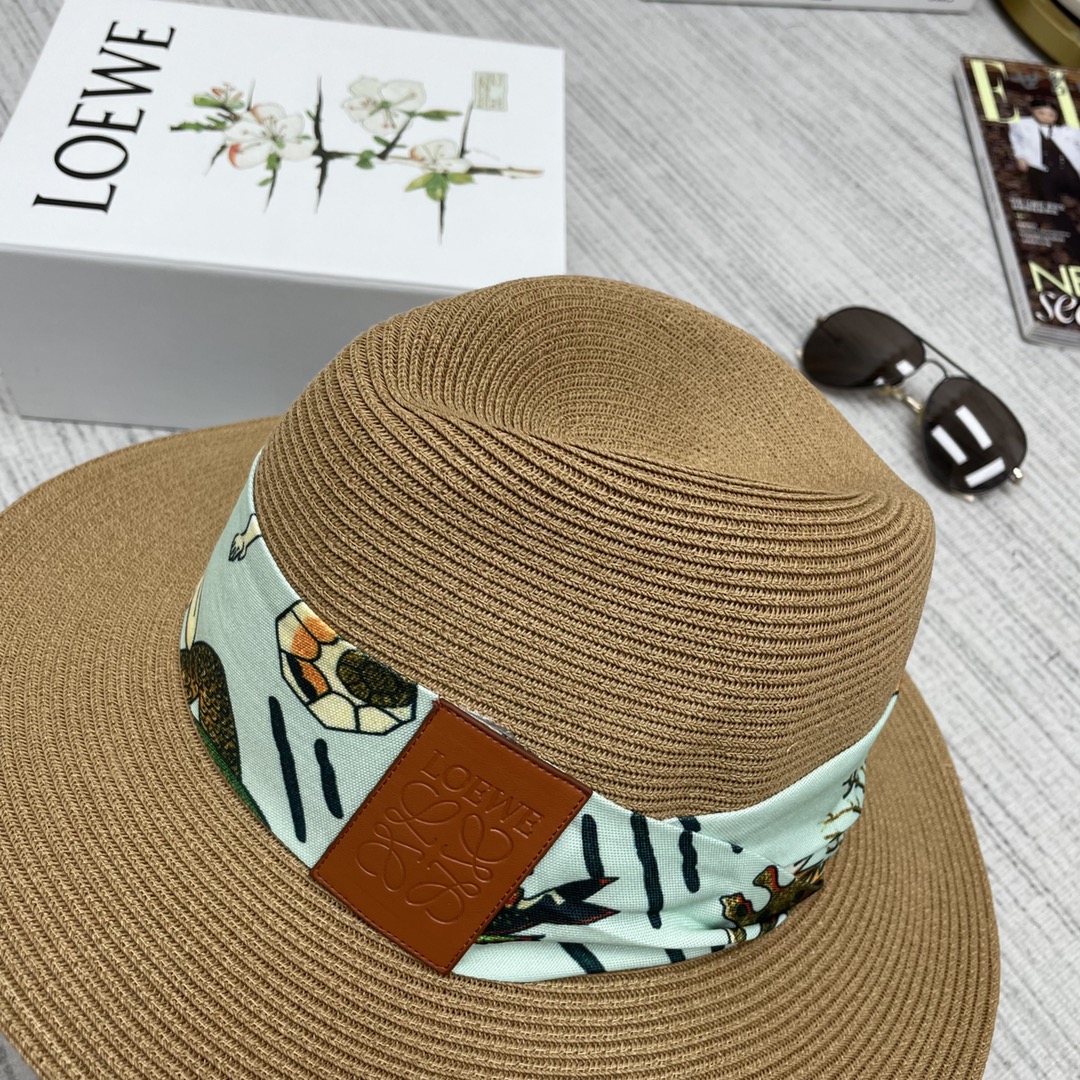 L-E Cooperative series woven straw hats