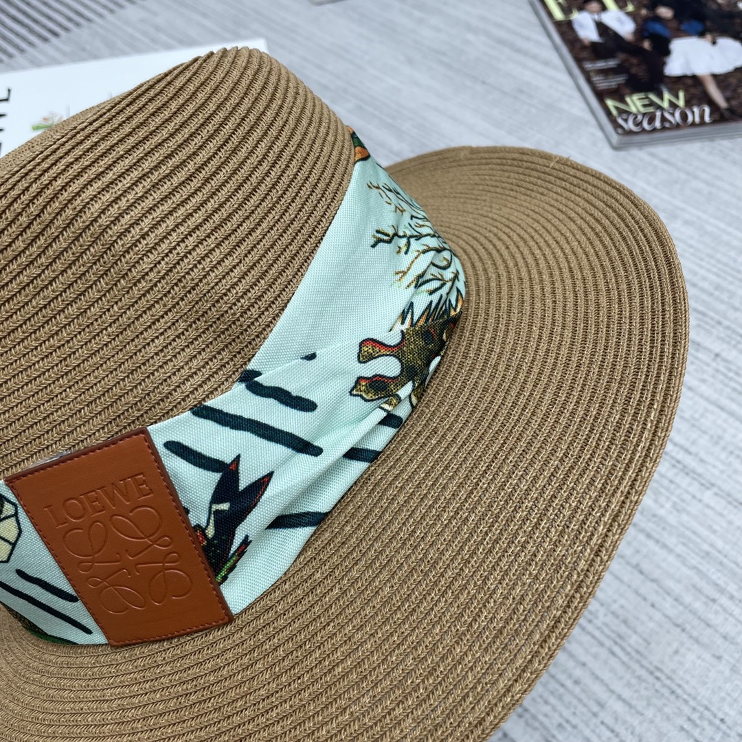 L-E Cooperative series woven straw hats
