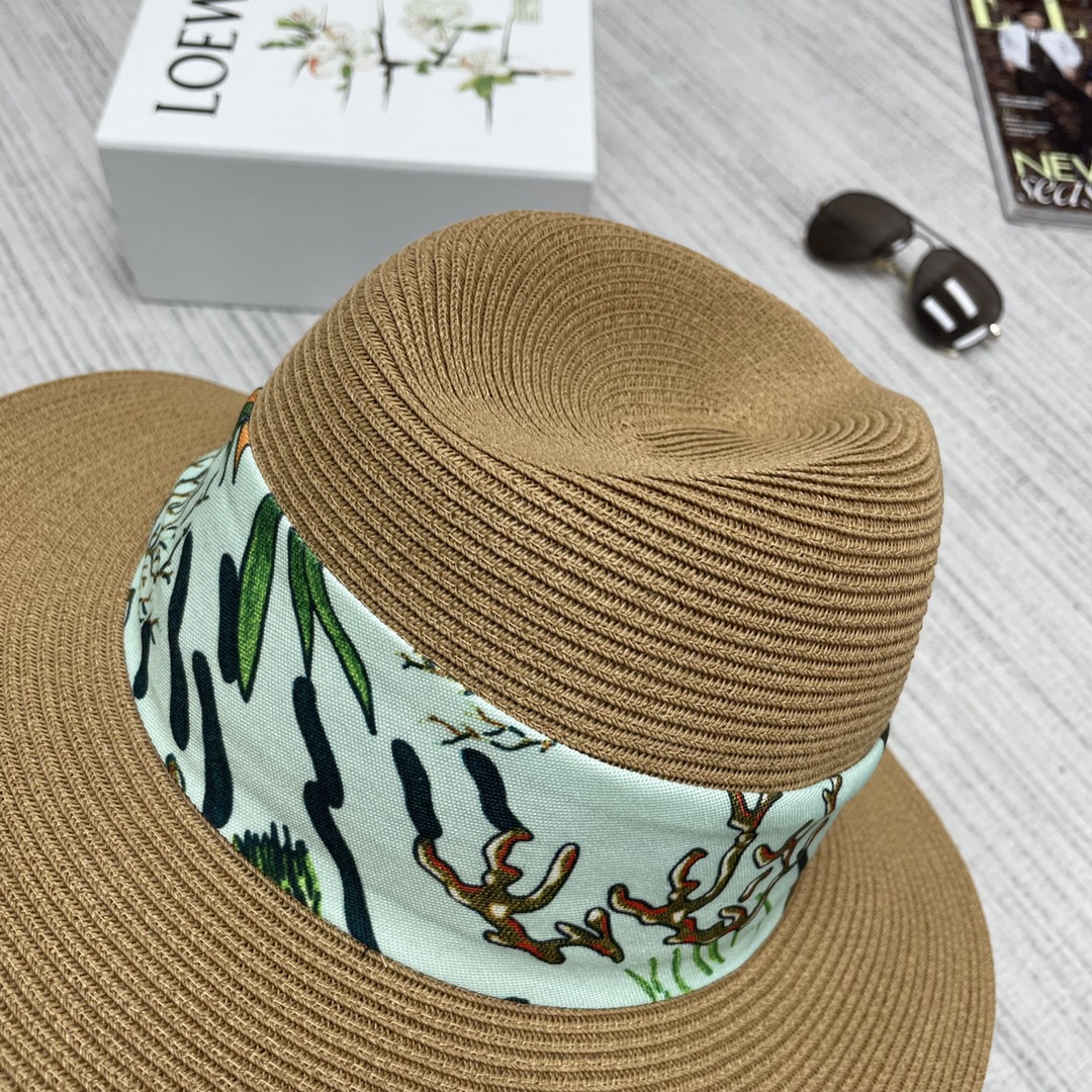 L-E Cooperative series woven straw hats