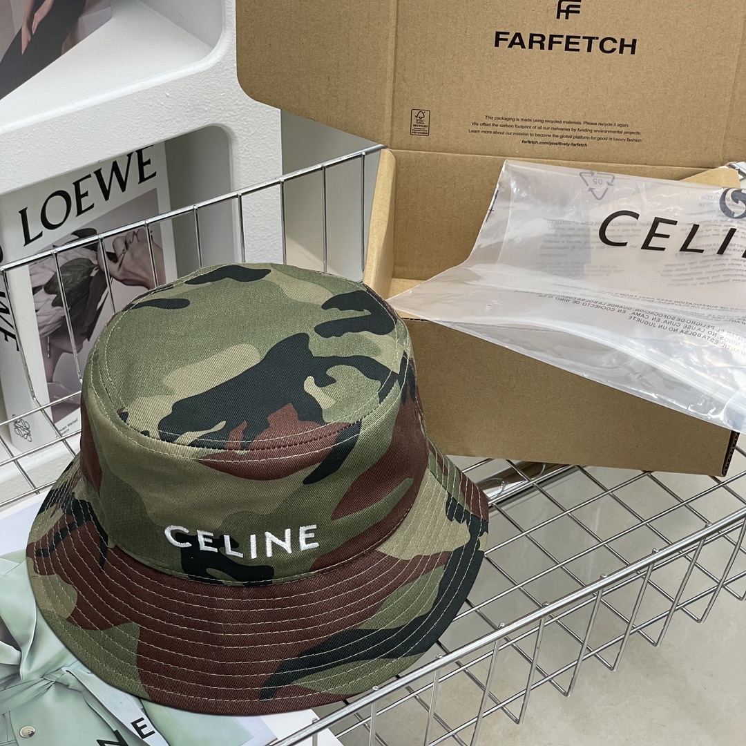 C-E New high version fisherman hat Xinhua News Agency camouflage