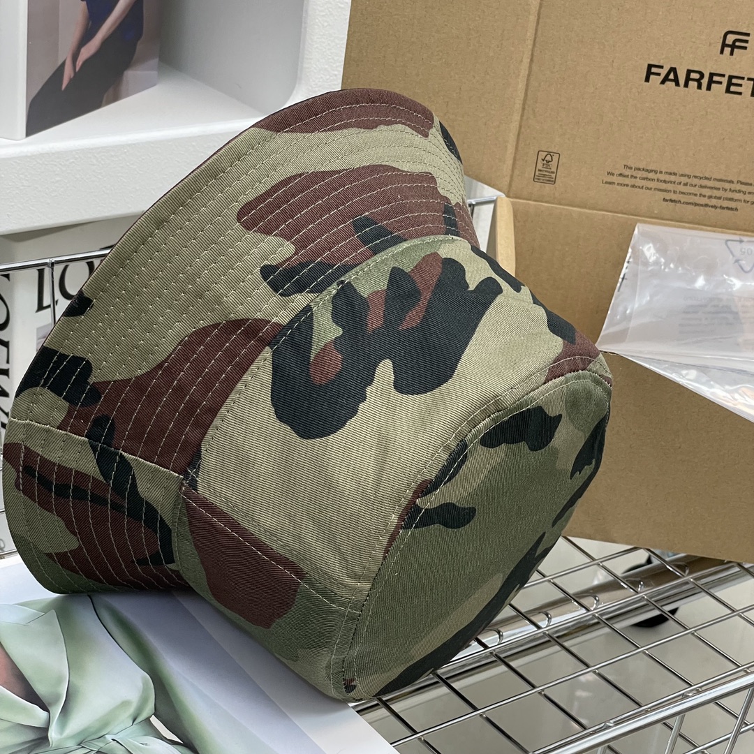 C-E New high version fisherman hat Xinhua News Agency camouflage