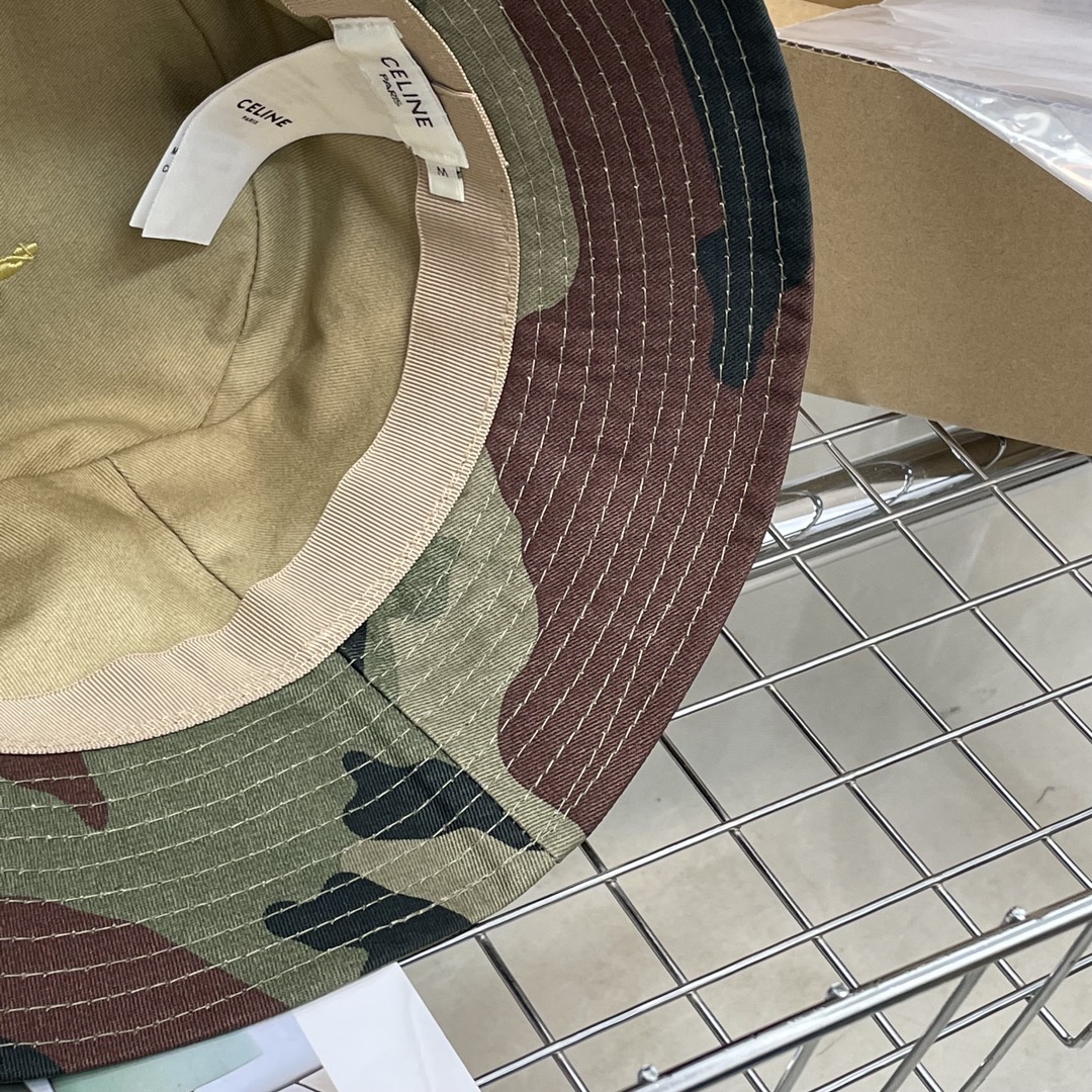 C-E New high version fisherman hat Xinhua News Agency camouflage