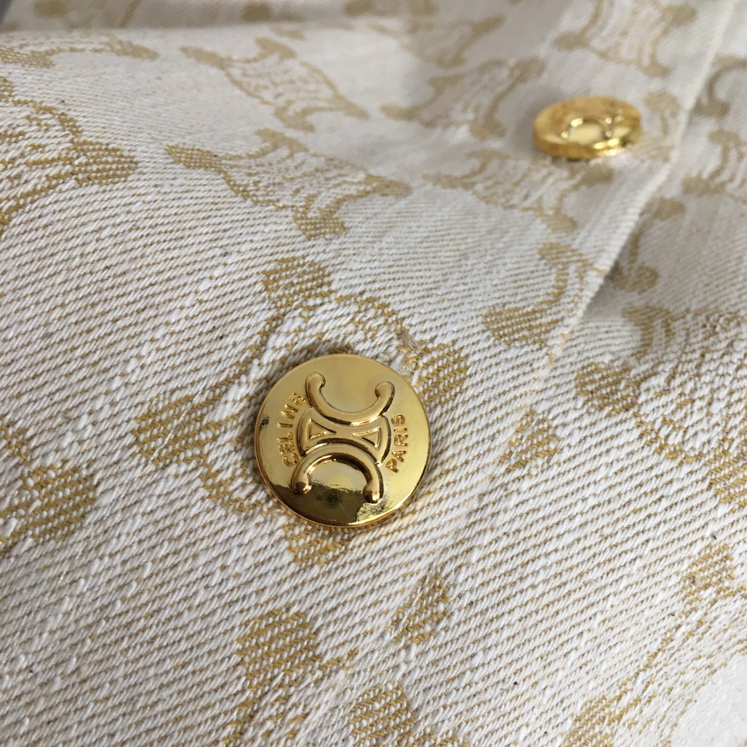 C-E New full-body logo jacquard short-sleeved shirt