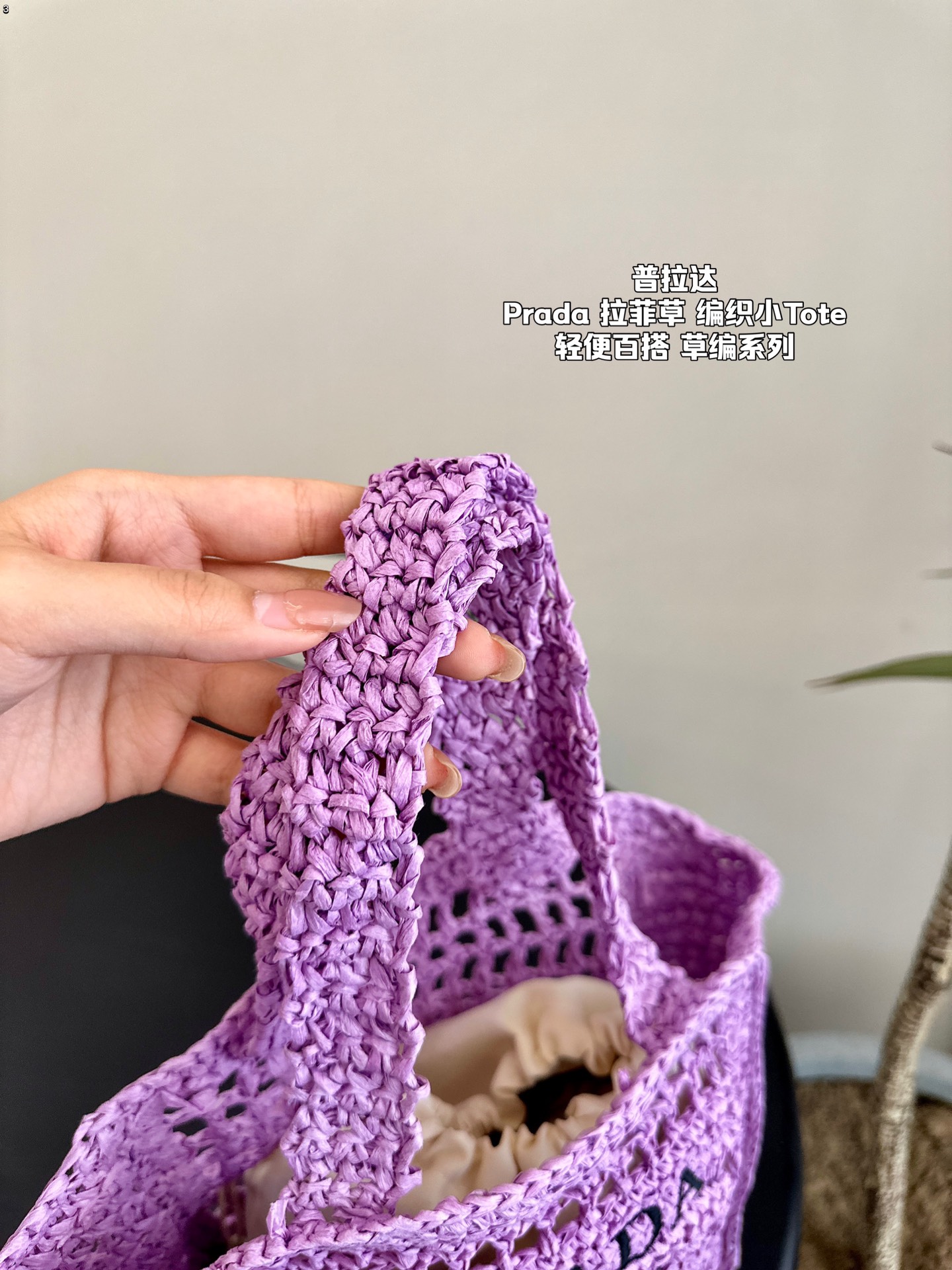 P-A Summer limited weaving straw small tote bag Raffia Tote