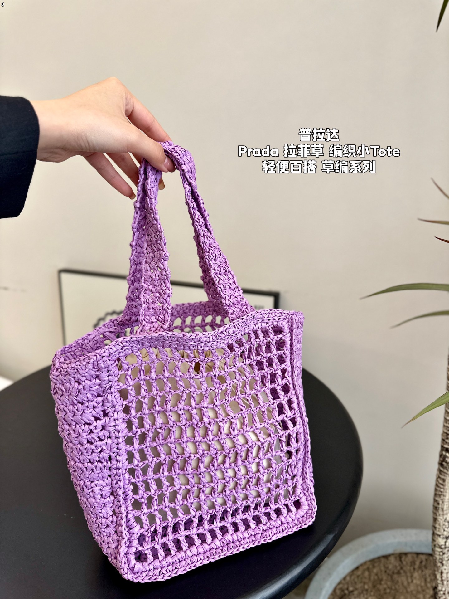 P-A Summer limited weaving straw small tote bag Raffia Tote