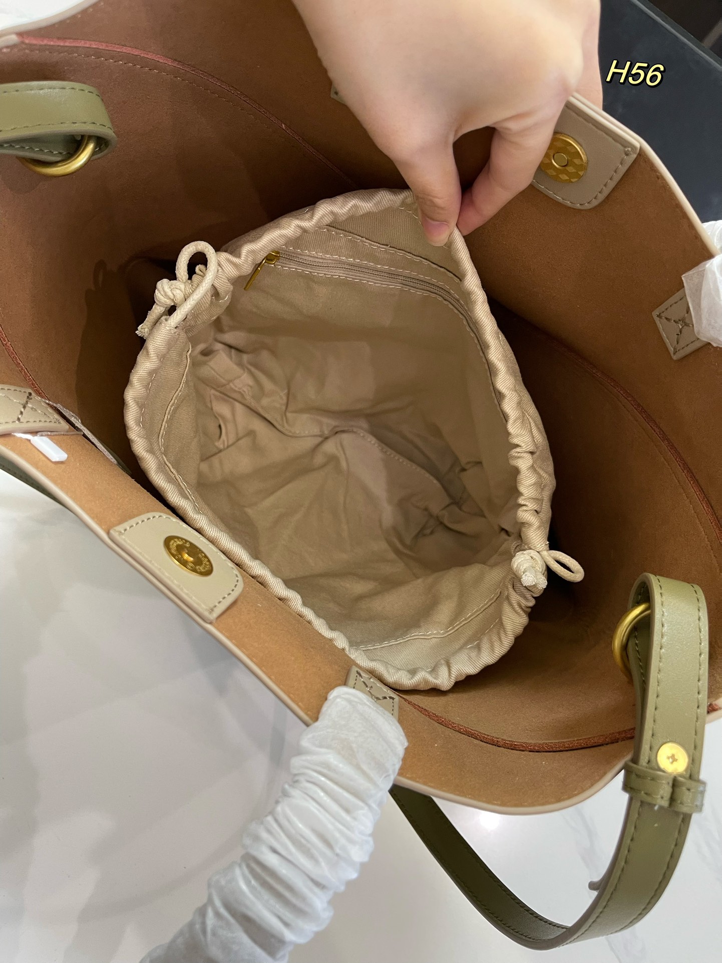 L-E Puzzle tote bag Foldable shopping bag with canvas liner