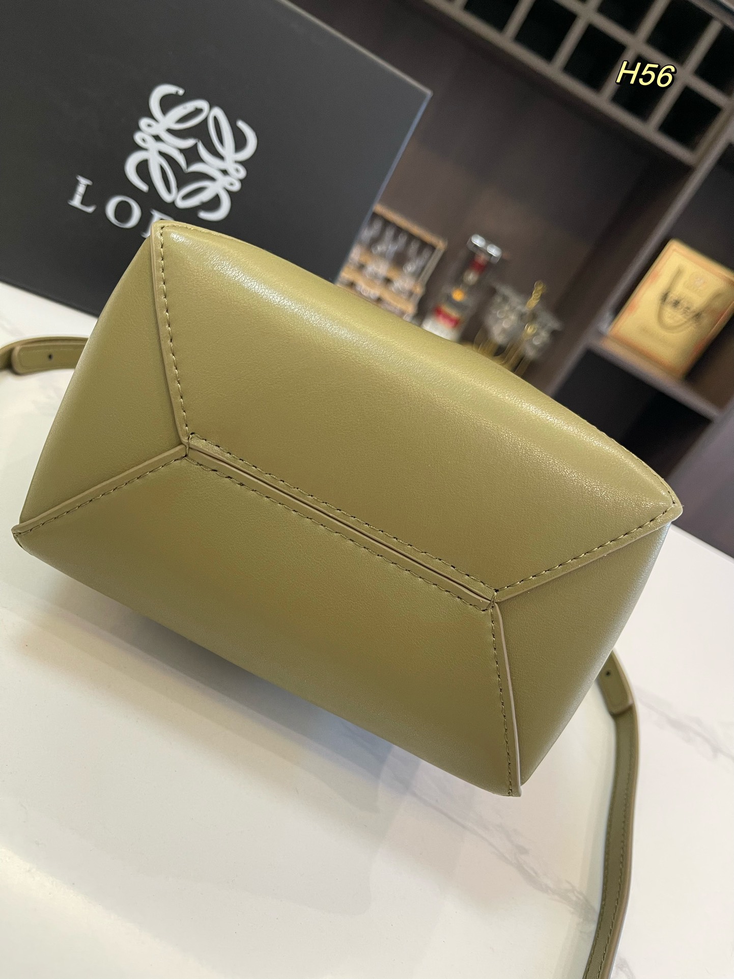 L-E Puzzle tote bag Foldable shopping bag with canvas liner