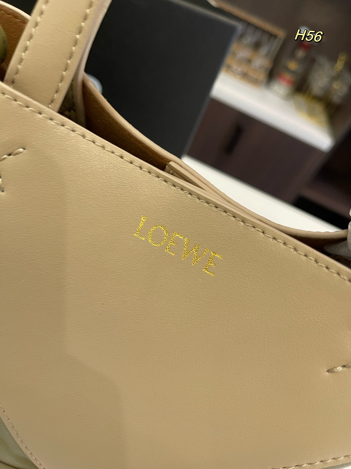 L-E Puzzle tote bag Foldable shopping bag with canvas liner