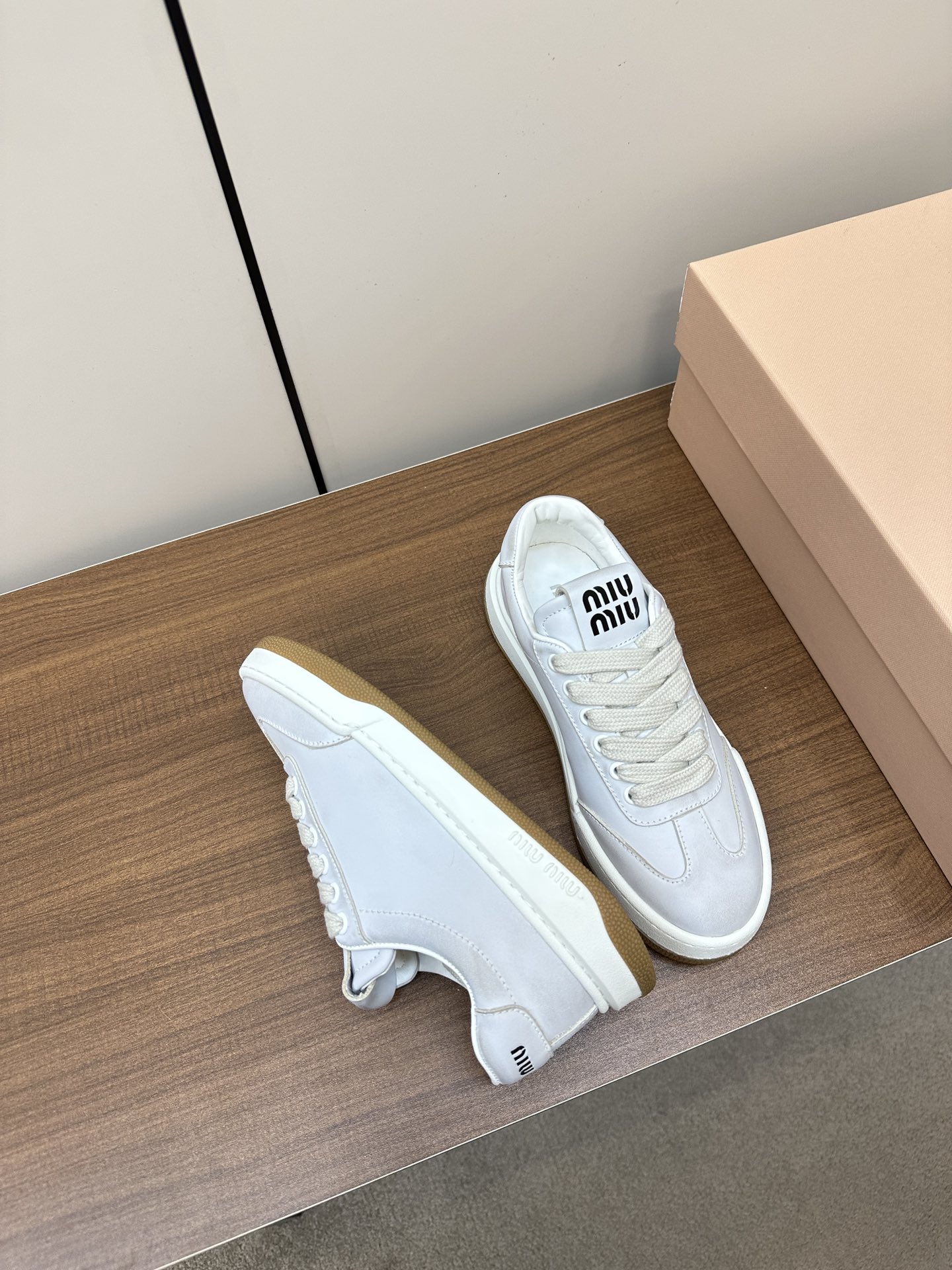 MIU New casual shoes with thick soles and small white shoes