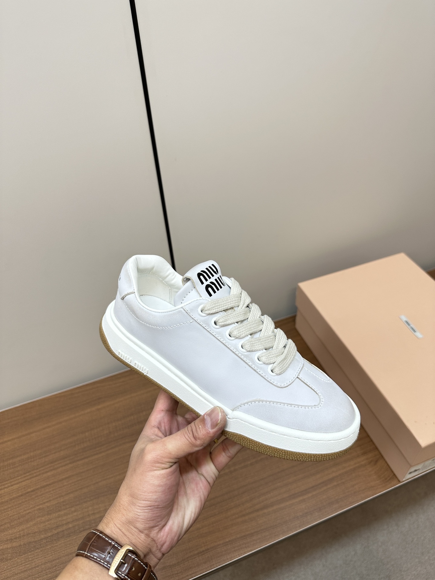 MIU New casual shoes with thick soles and small white shoes