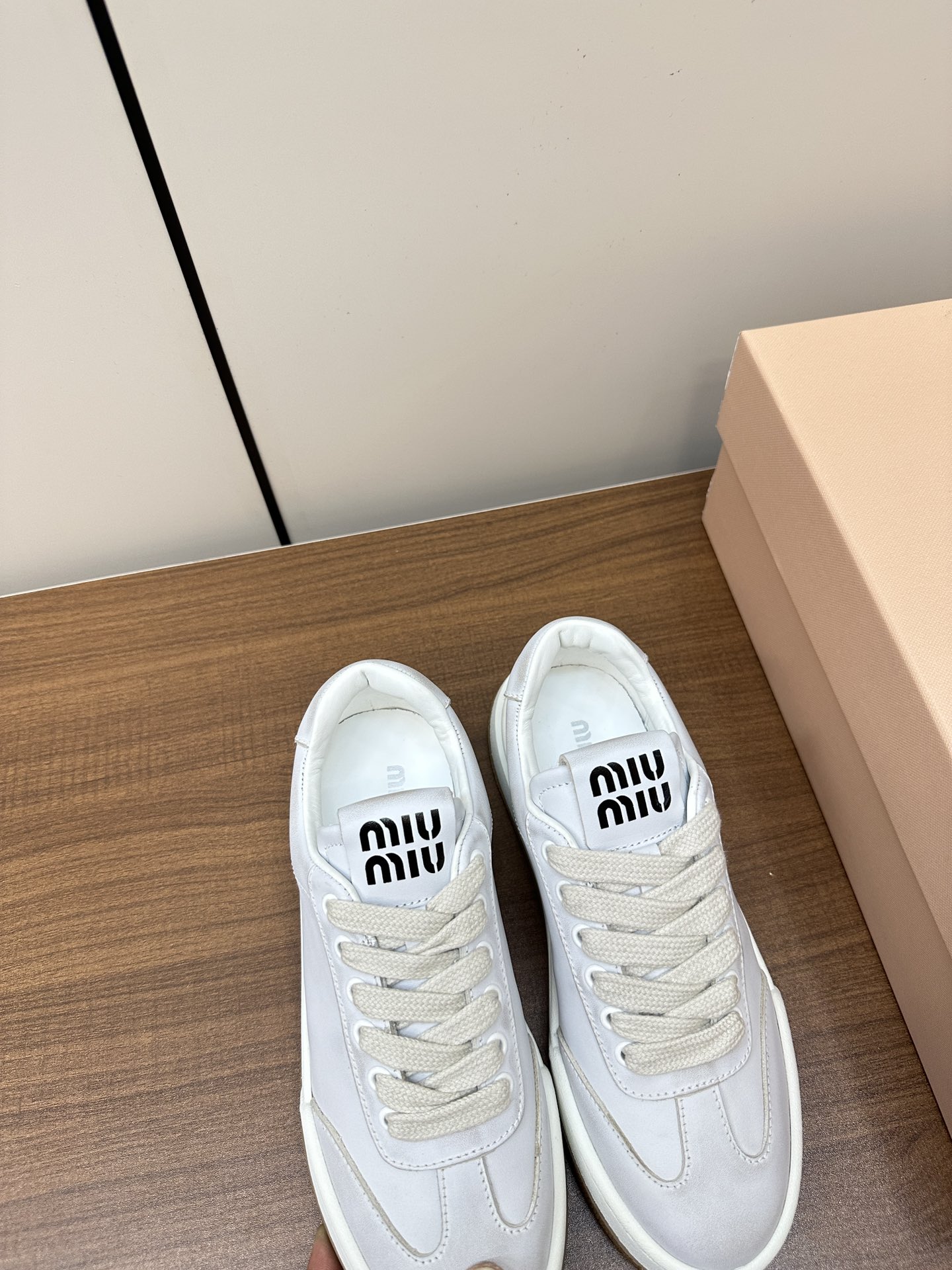 MIU New casual shoes with thick soles and small white shoes